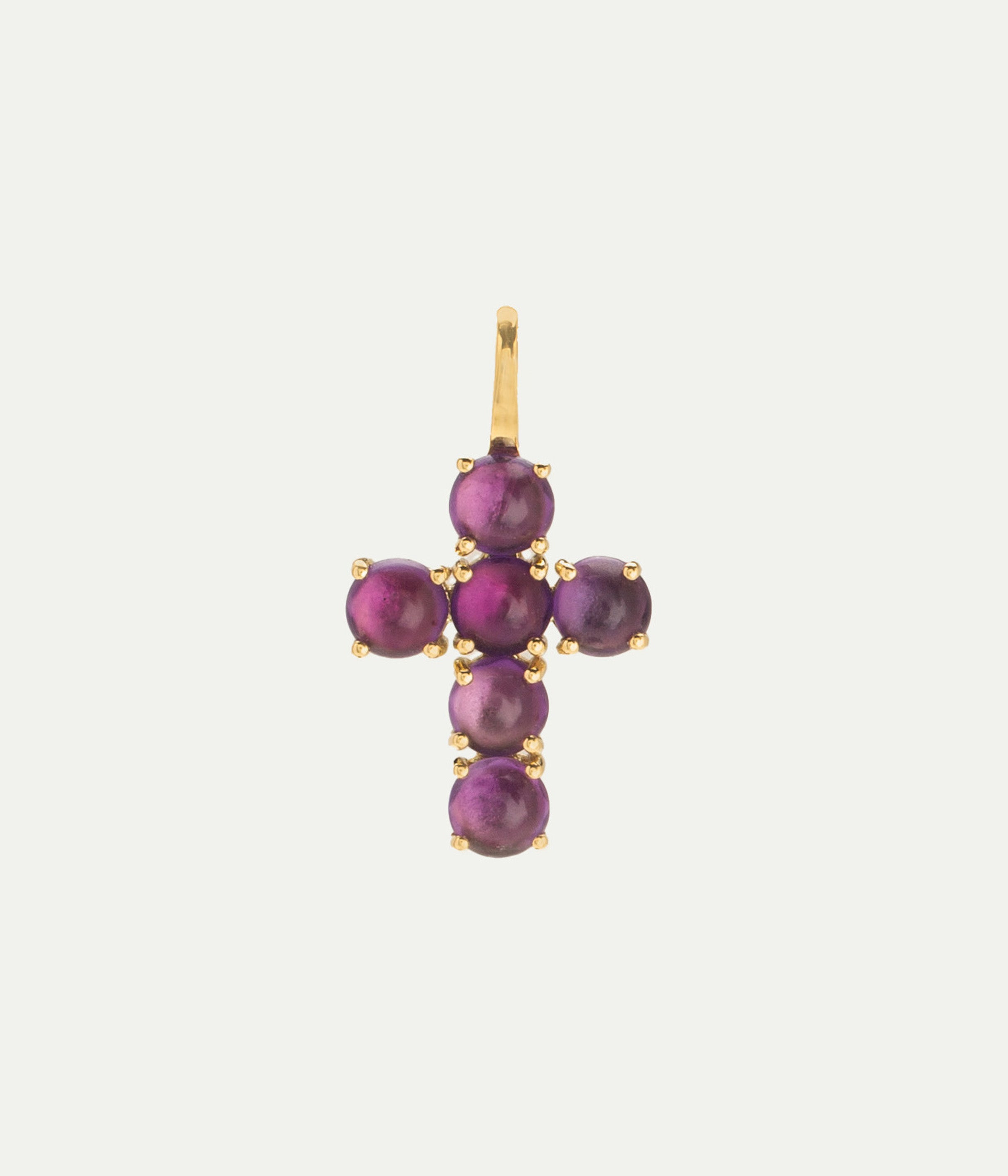 Ismene Cross Amethyst Pendant