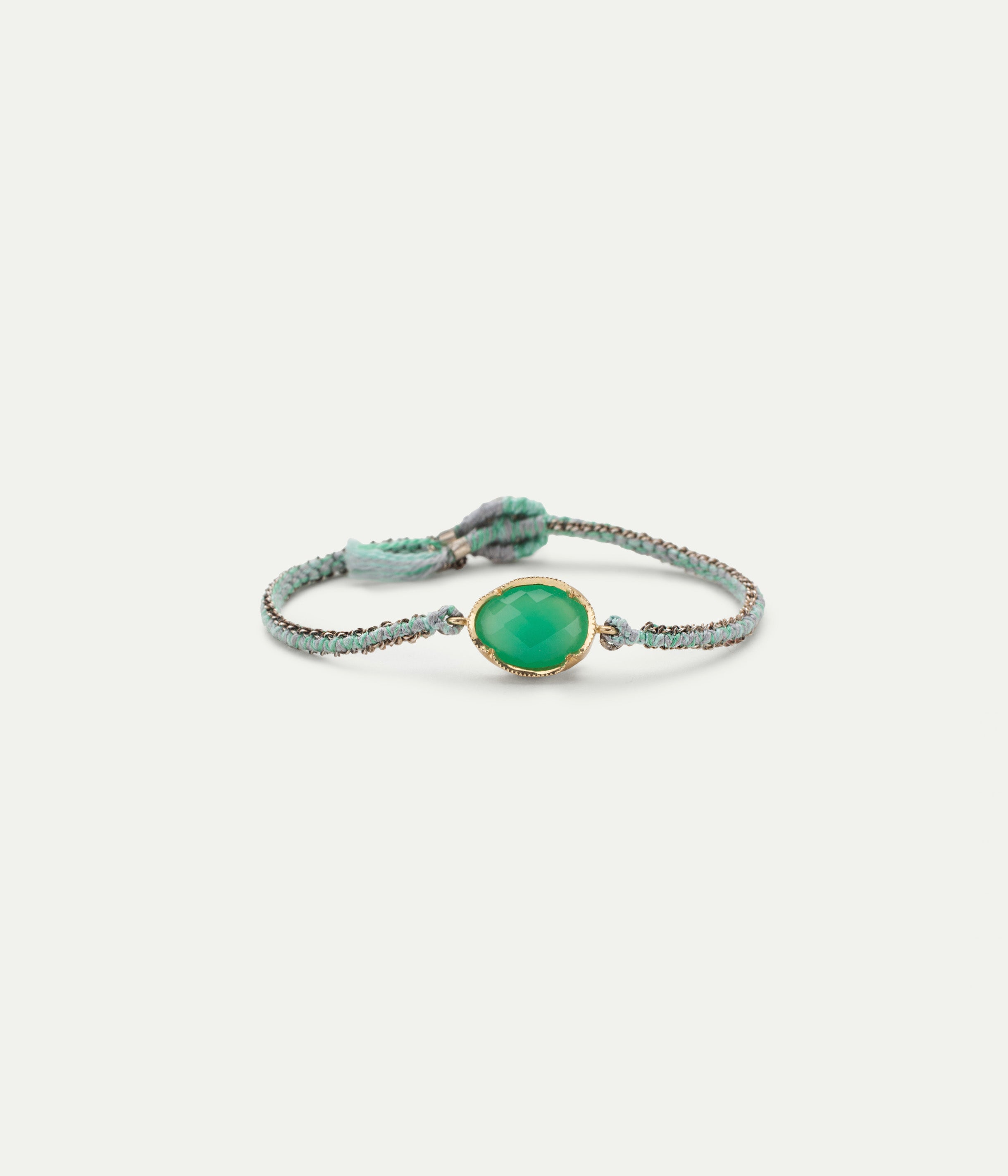 Orbit Chrysoprase bracelet