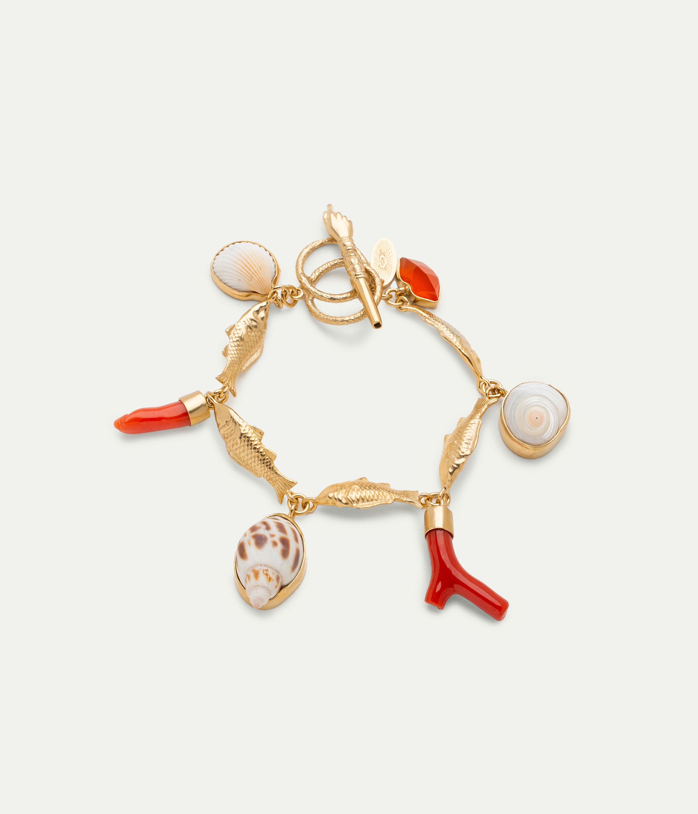 Fish Multi Charm bracelet