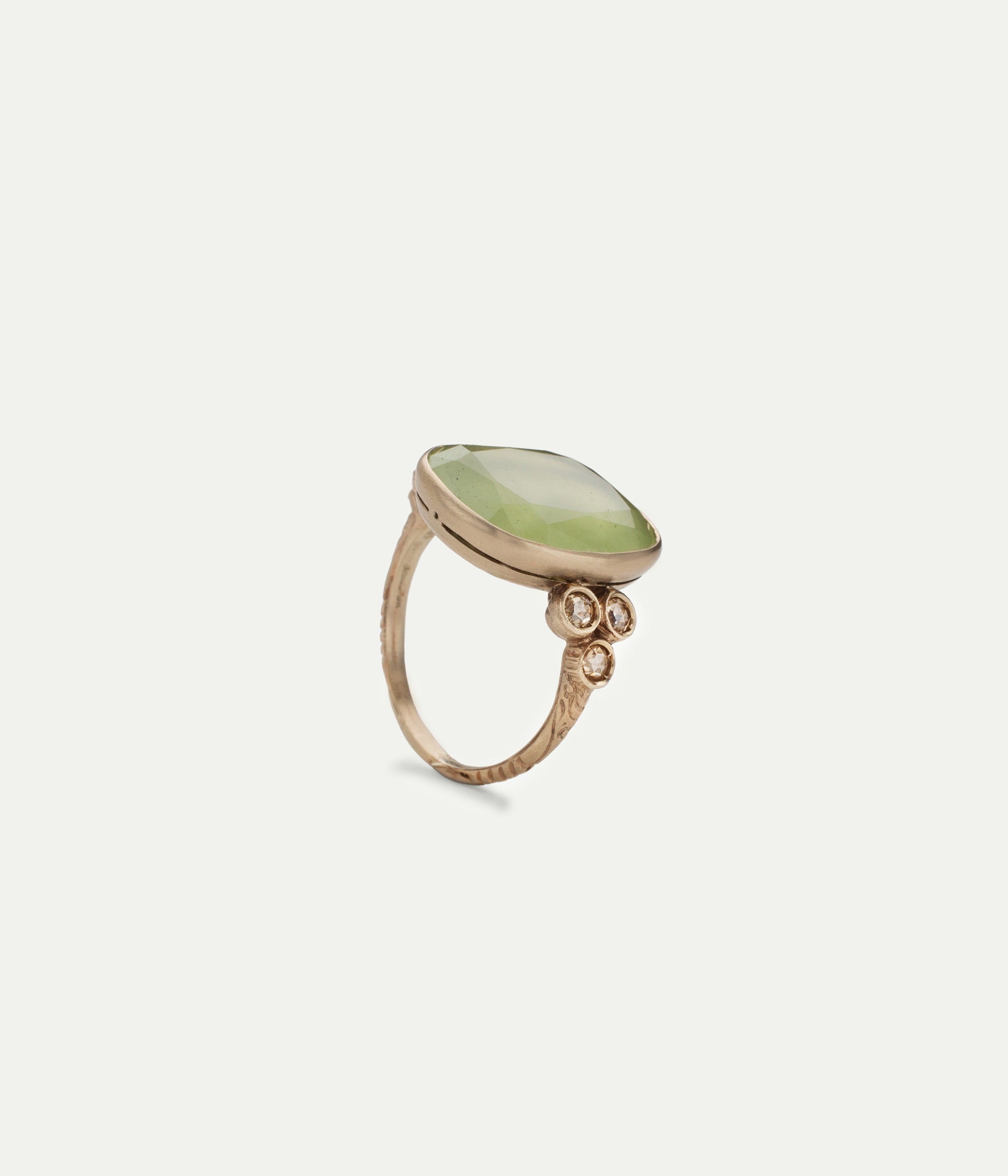 Bague Beauty Carre Beryl vert