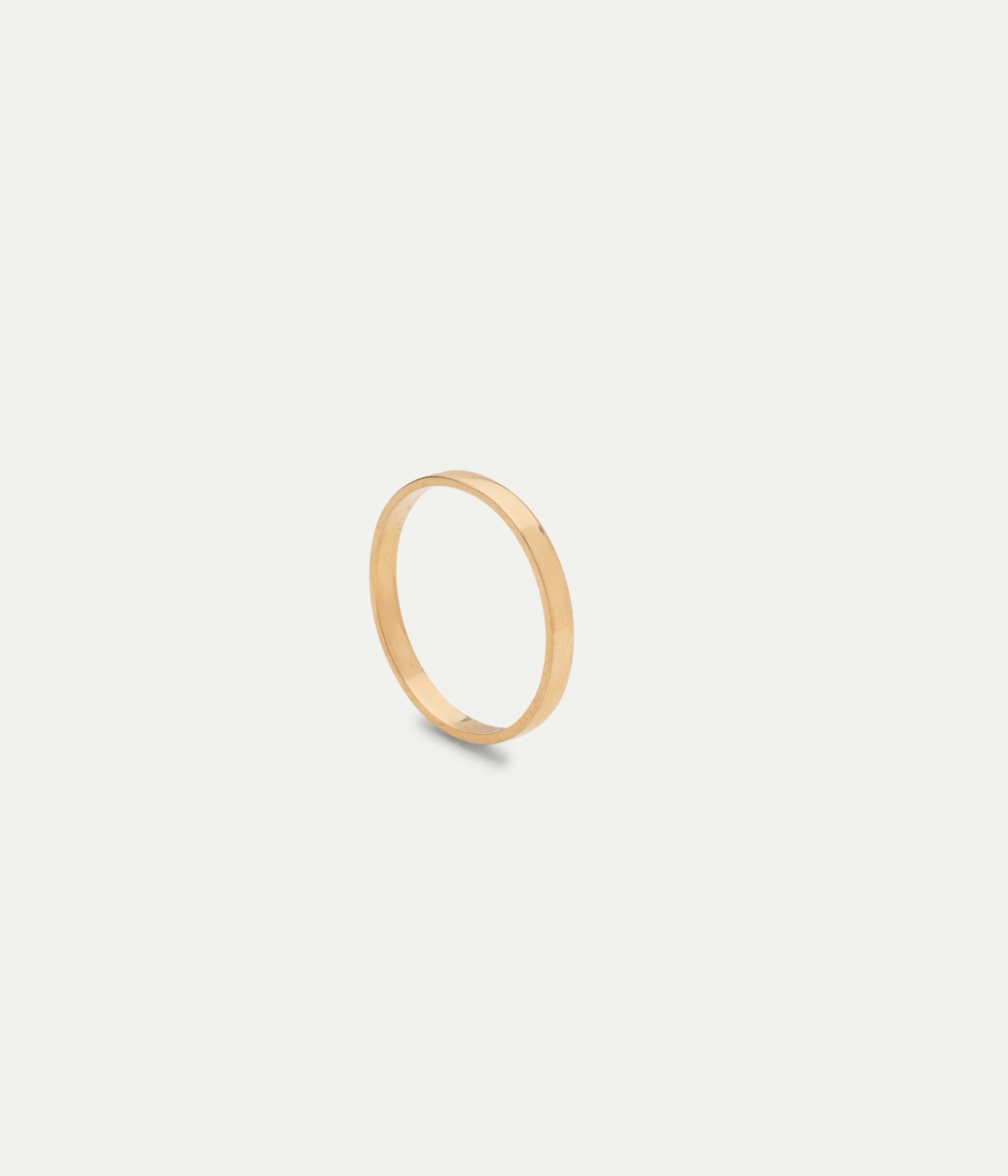 Pinky yellow gold band