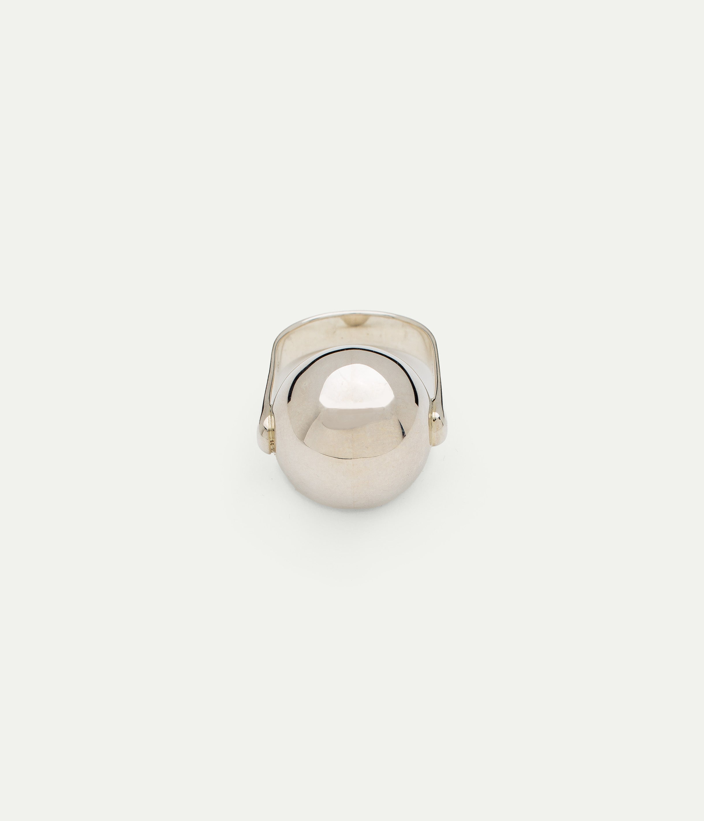 Ball silver ring