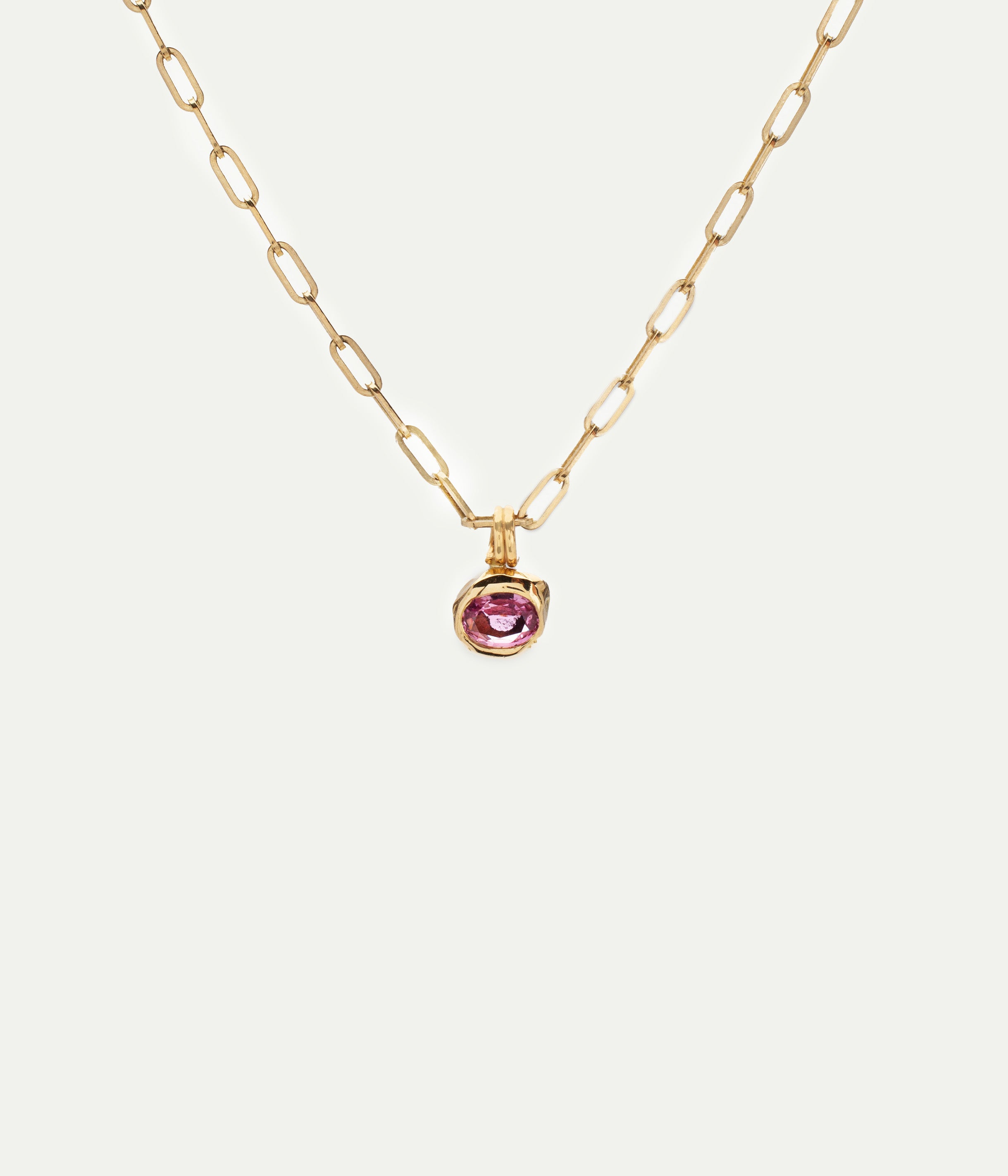 Collier Dauphin Saphir Rose