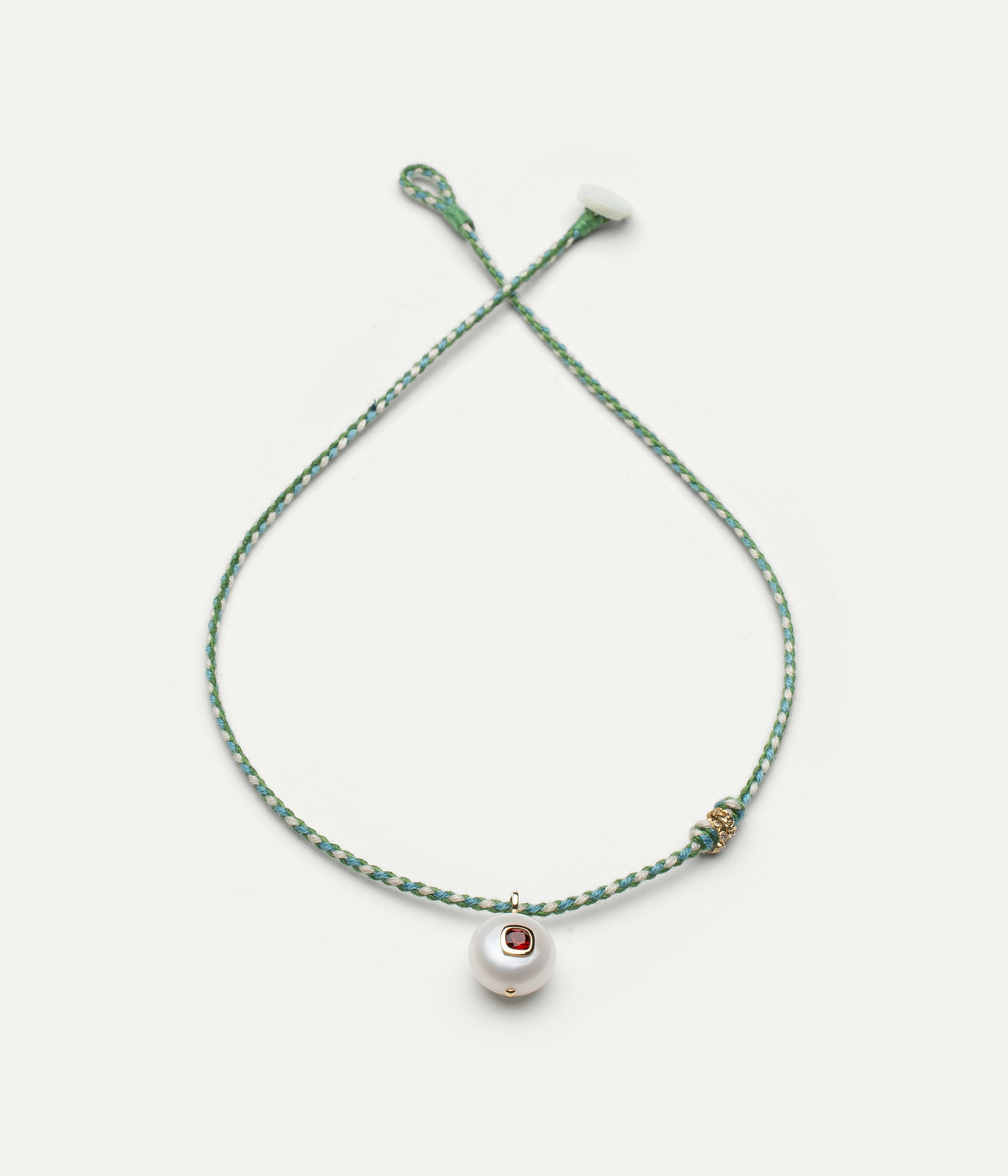 Collier Eddie grenat