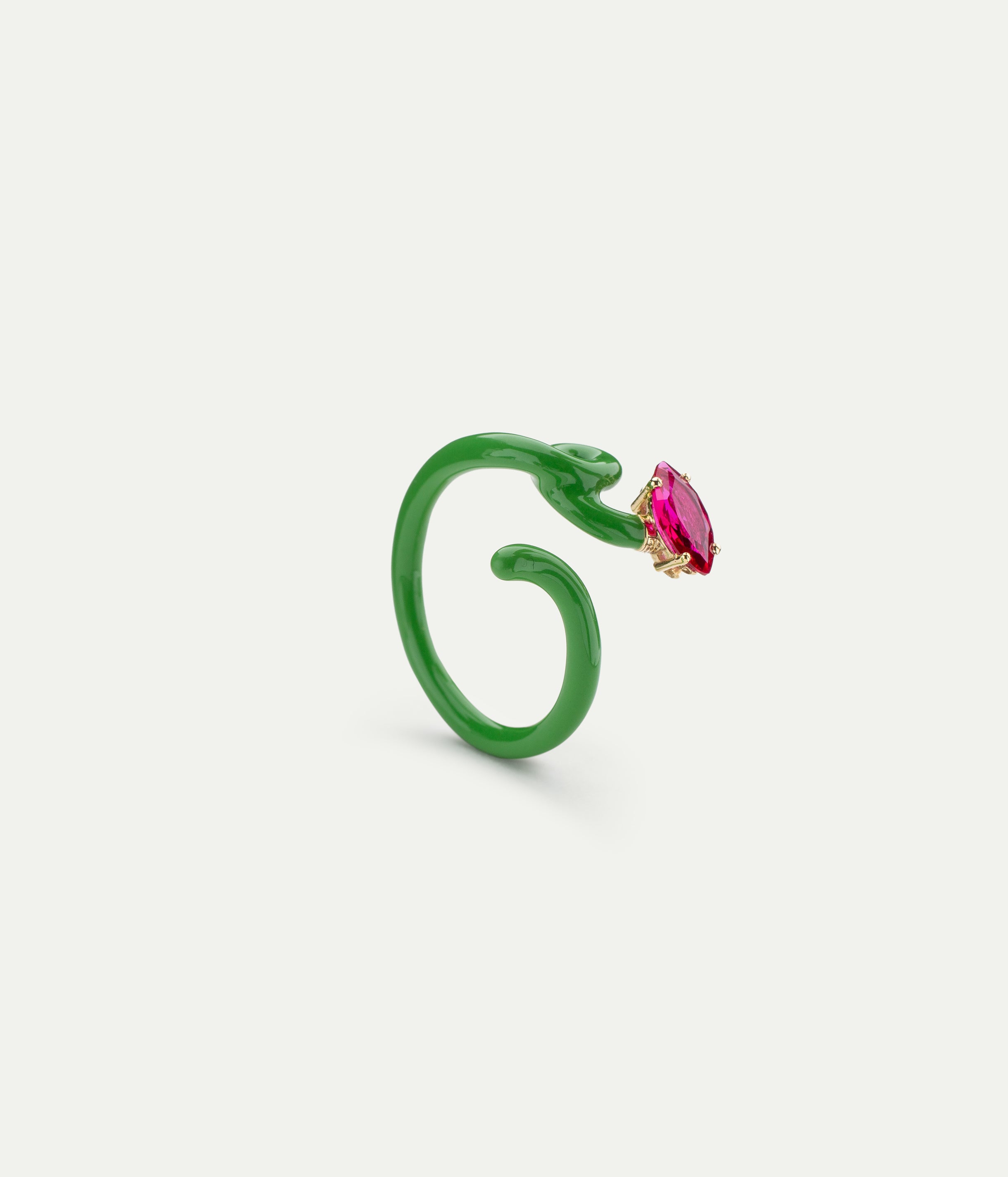 Bague Baby Vine Green Corindon
