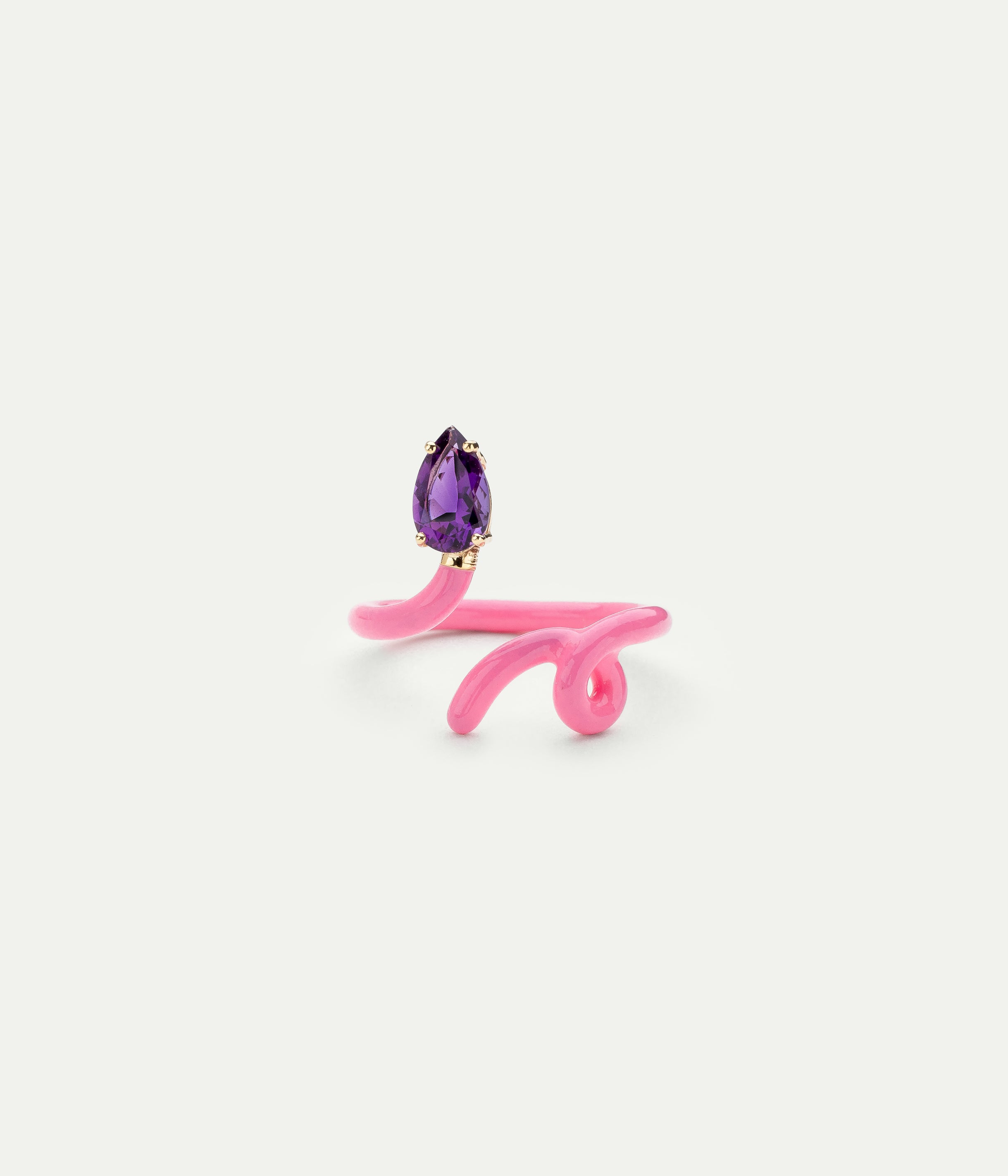 Bague Baby Vine Bubblegum Amethyste