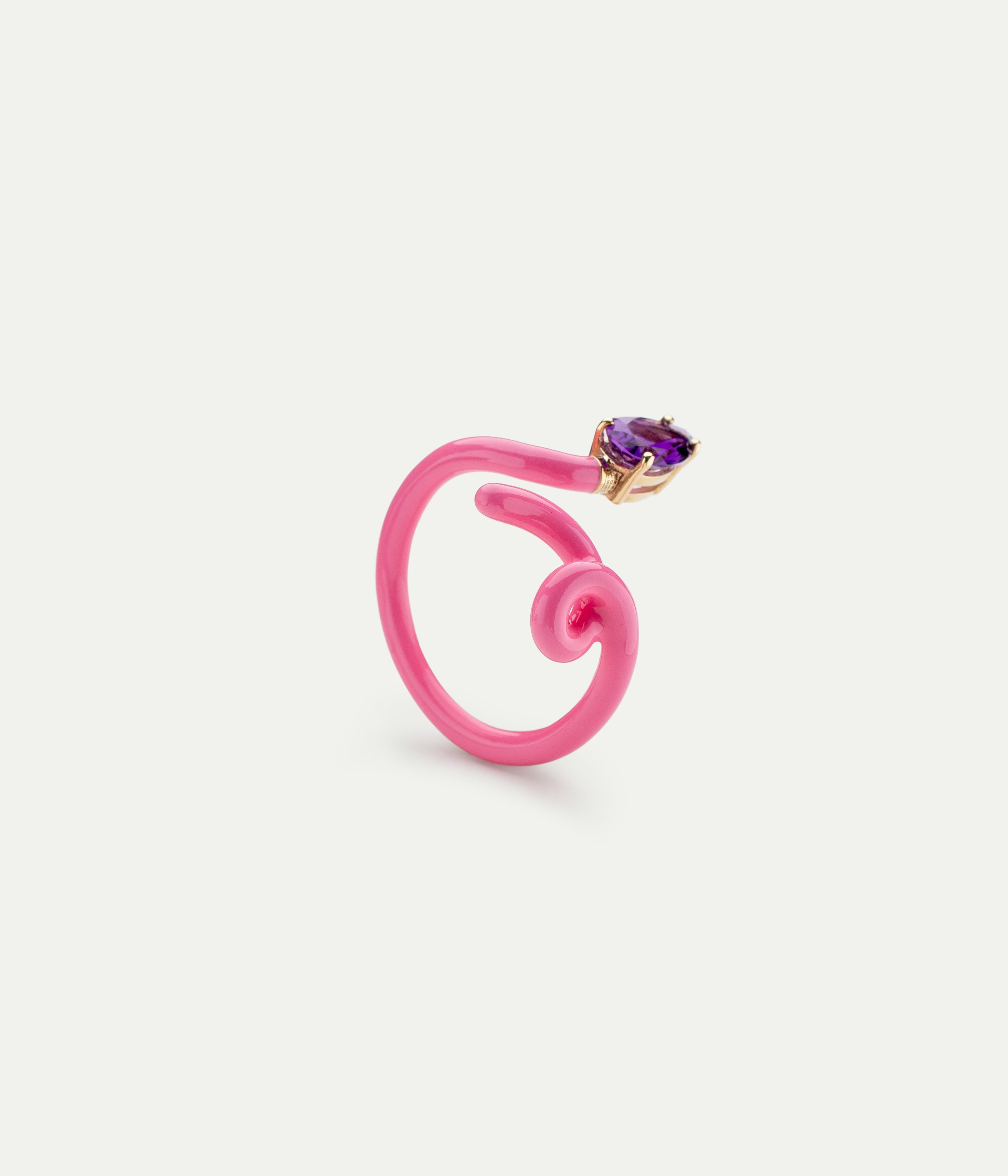 Baby Vine Bubblegum Amethyst Ring