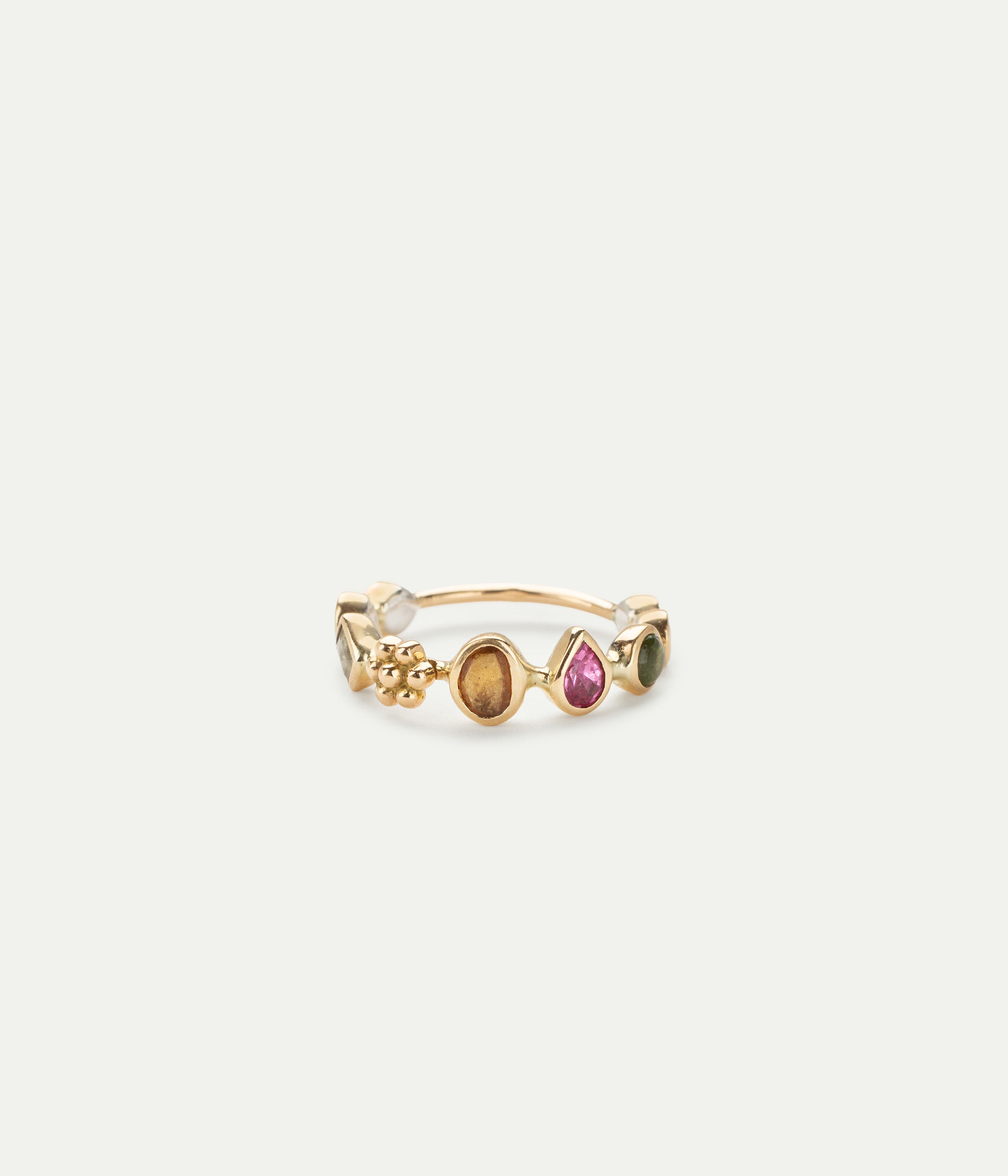 Bague Souriante Saphir et Tourmaline