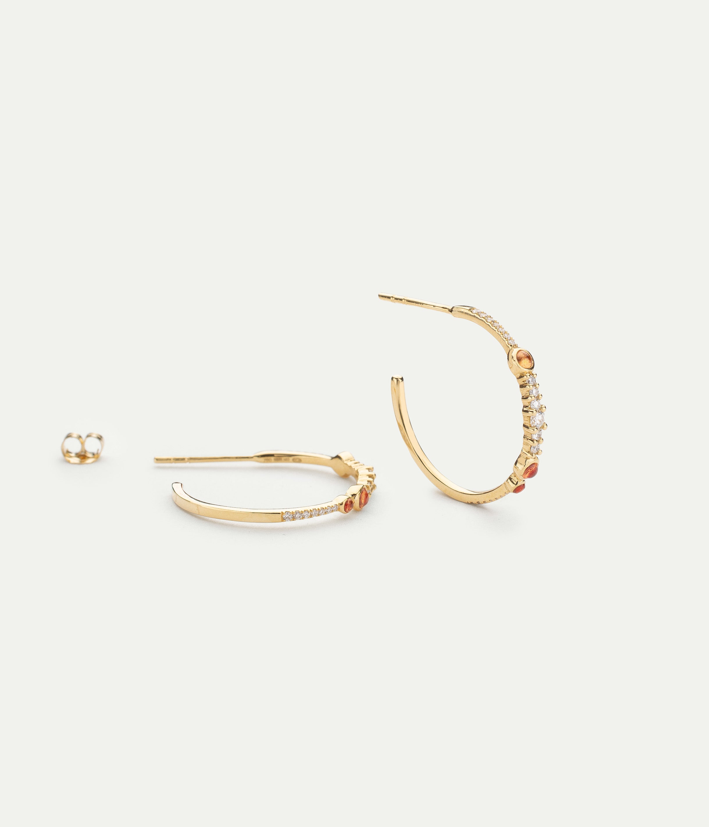 Simone S orange sapphires hoops