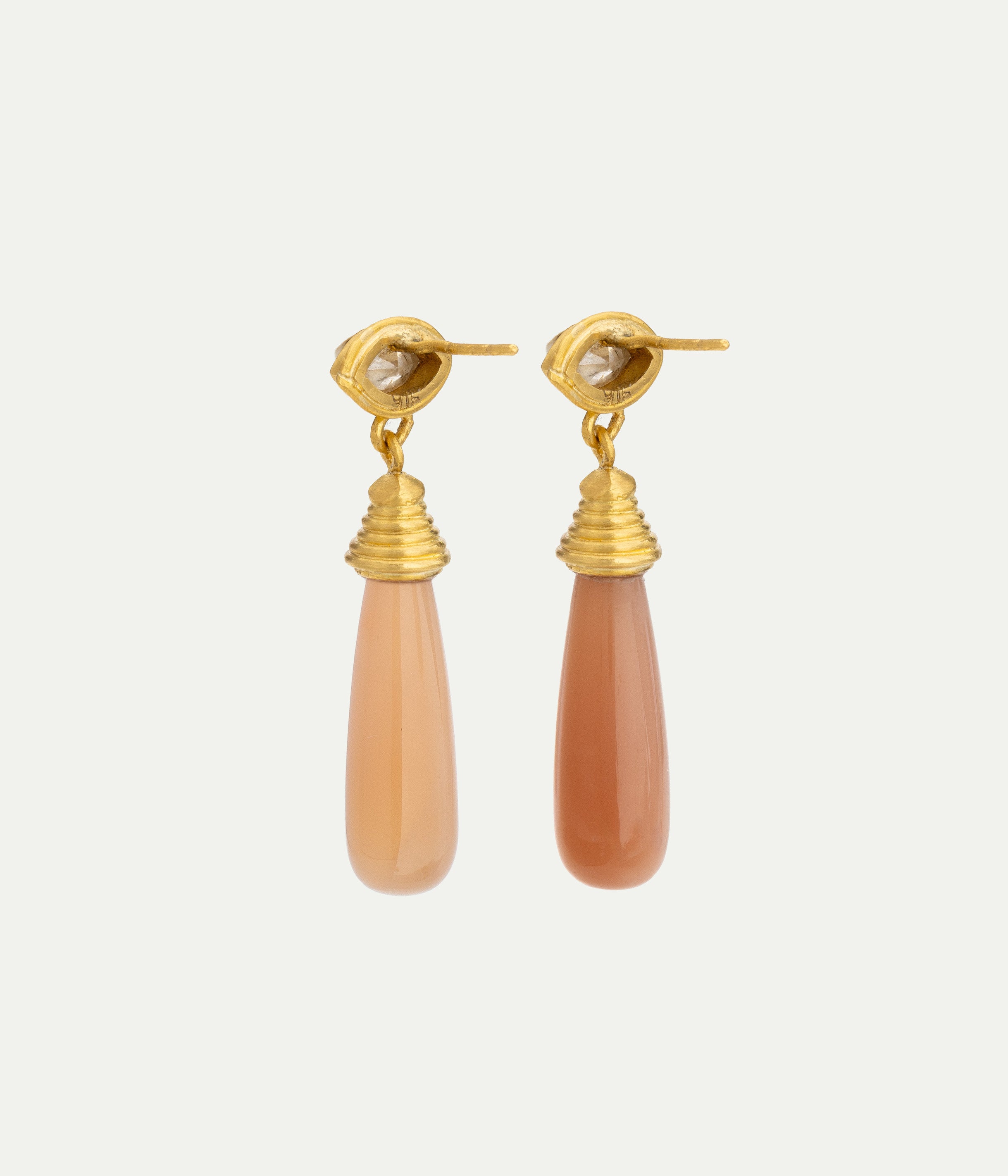 Marquises moonstone earrings