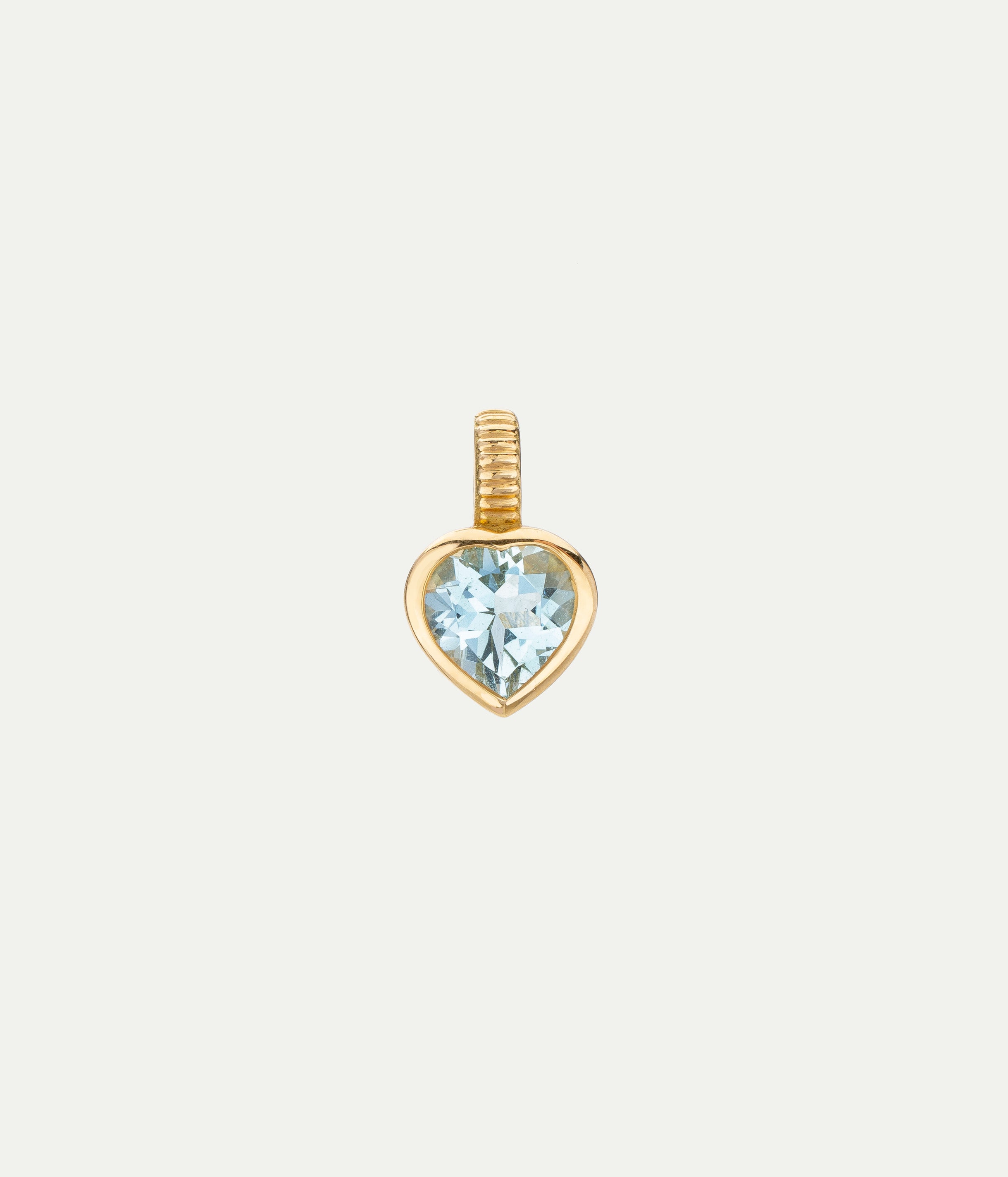 Charm Heart Aquamarine