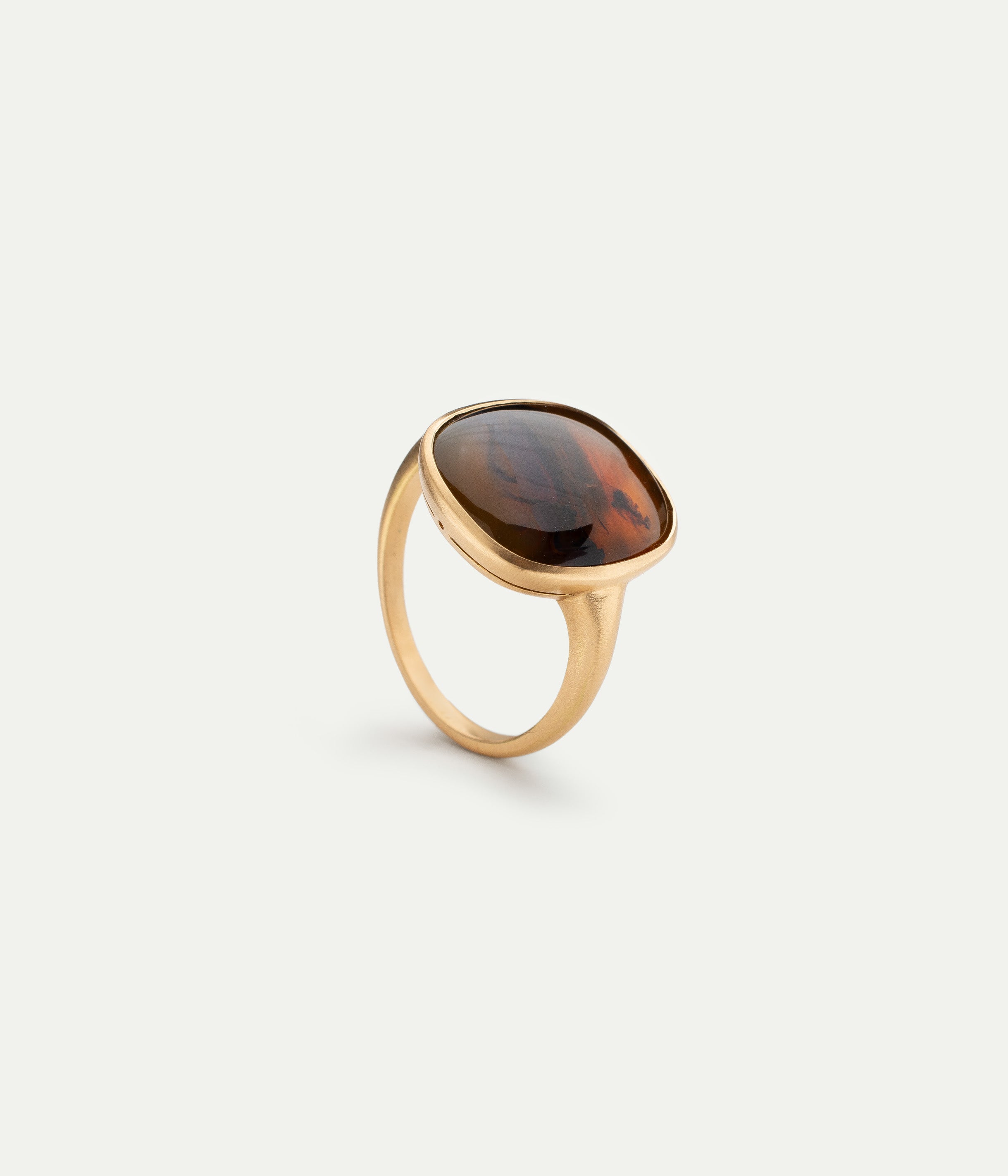 Beauty Alone Agate Landscape n°1 ring