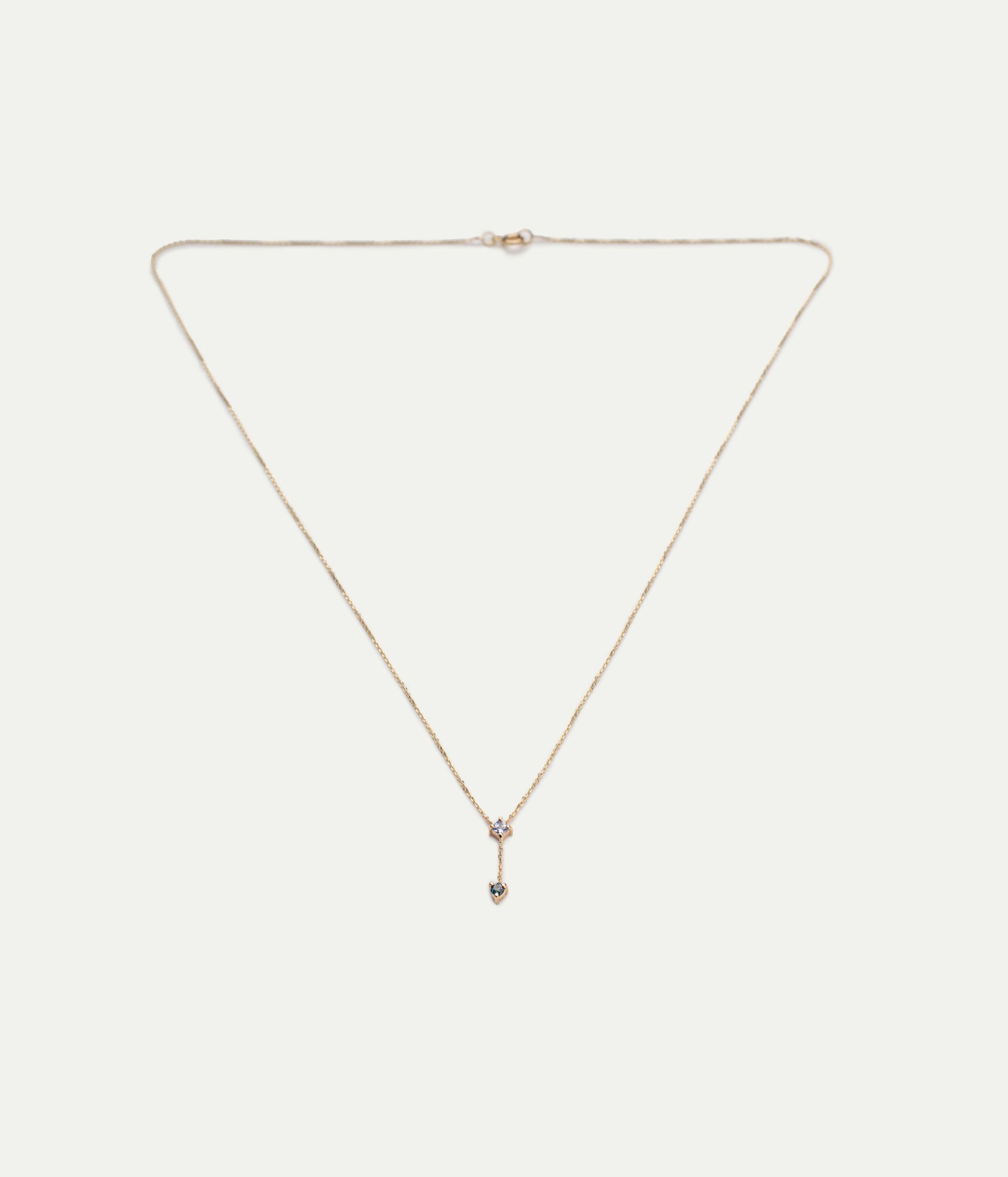 Collier Two-Step Saphir et Tourmaline