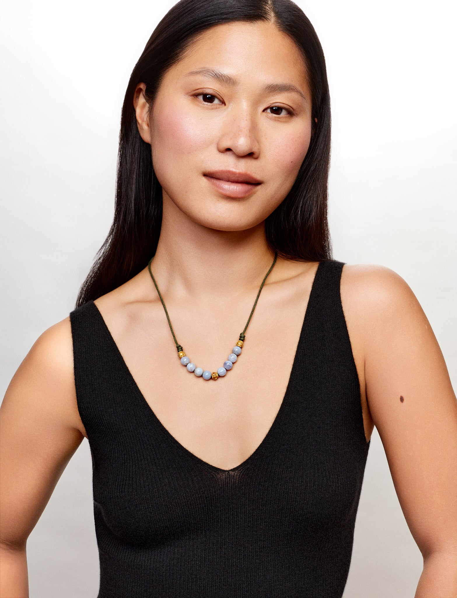 Collier Chrysoprase Lavande