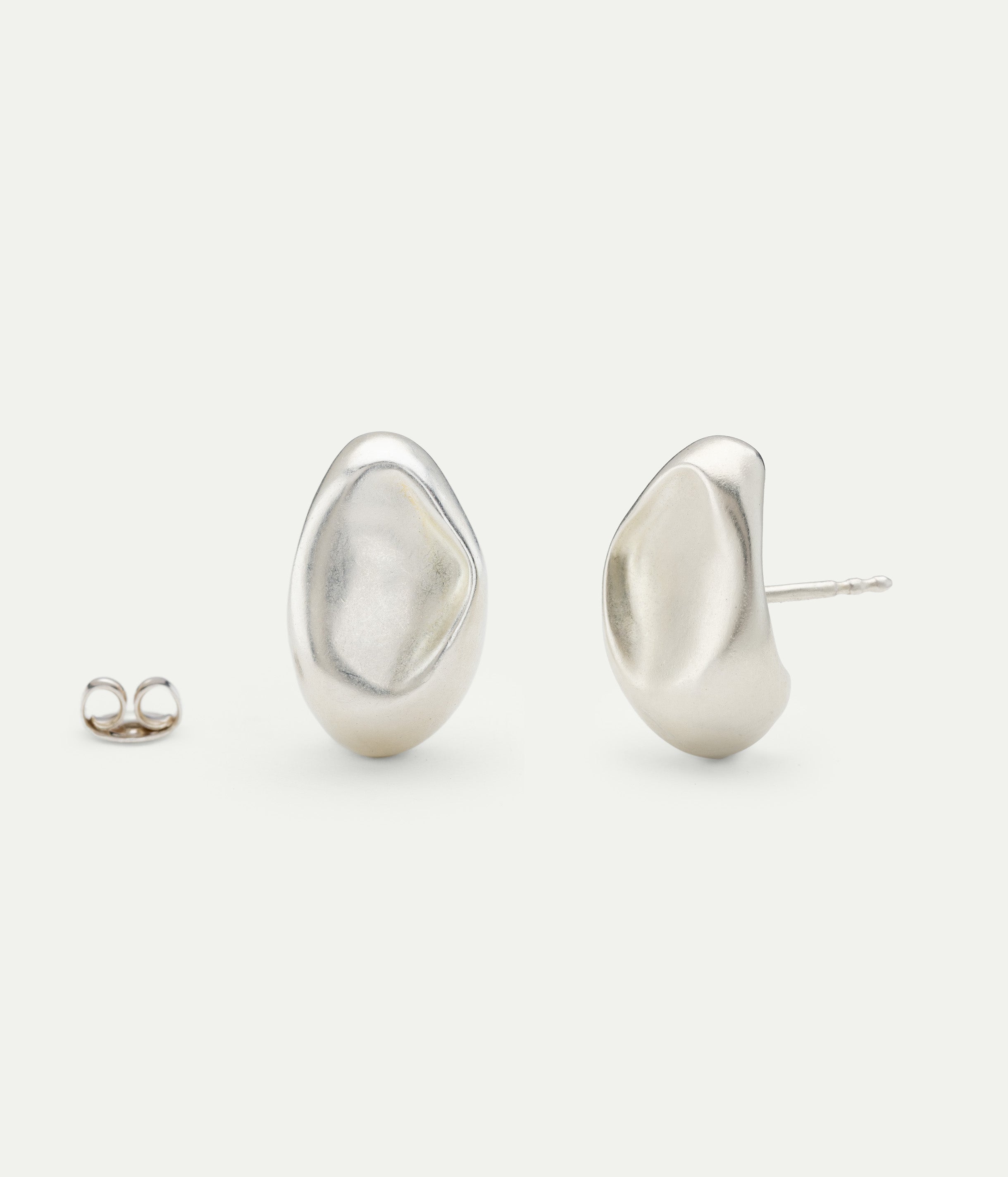 Boucles d'oreilles Gouttes Cœur argent