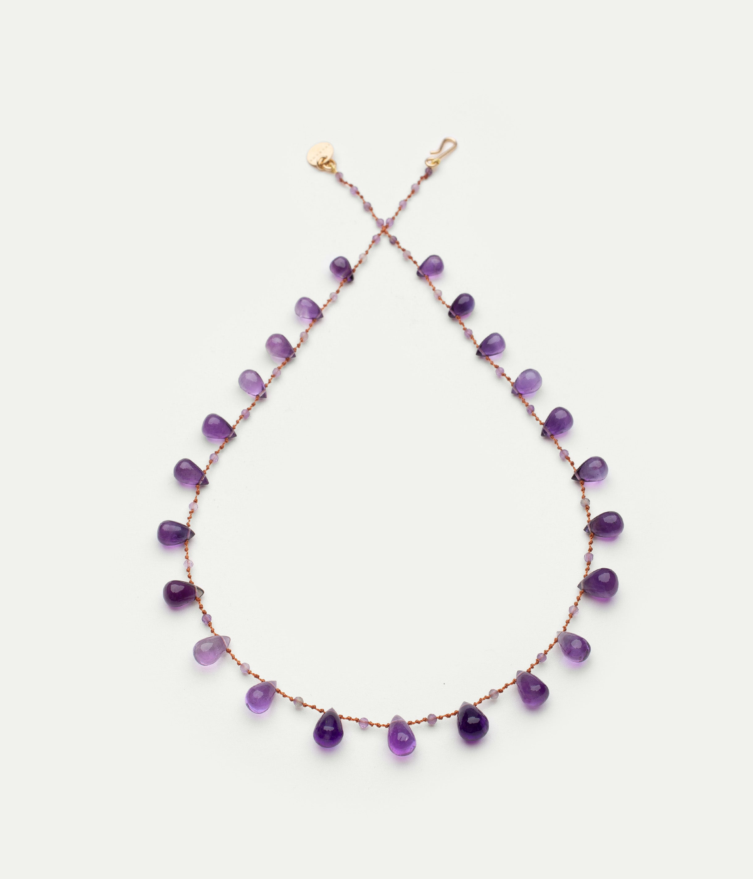Niilo Drops and Beads Amethyst necklace