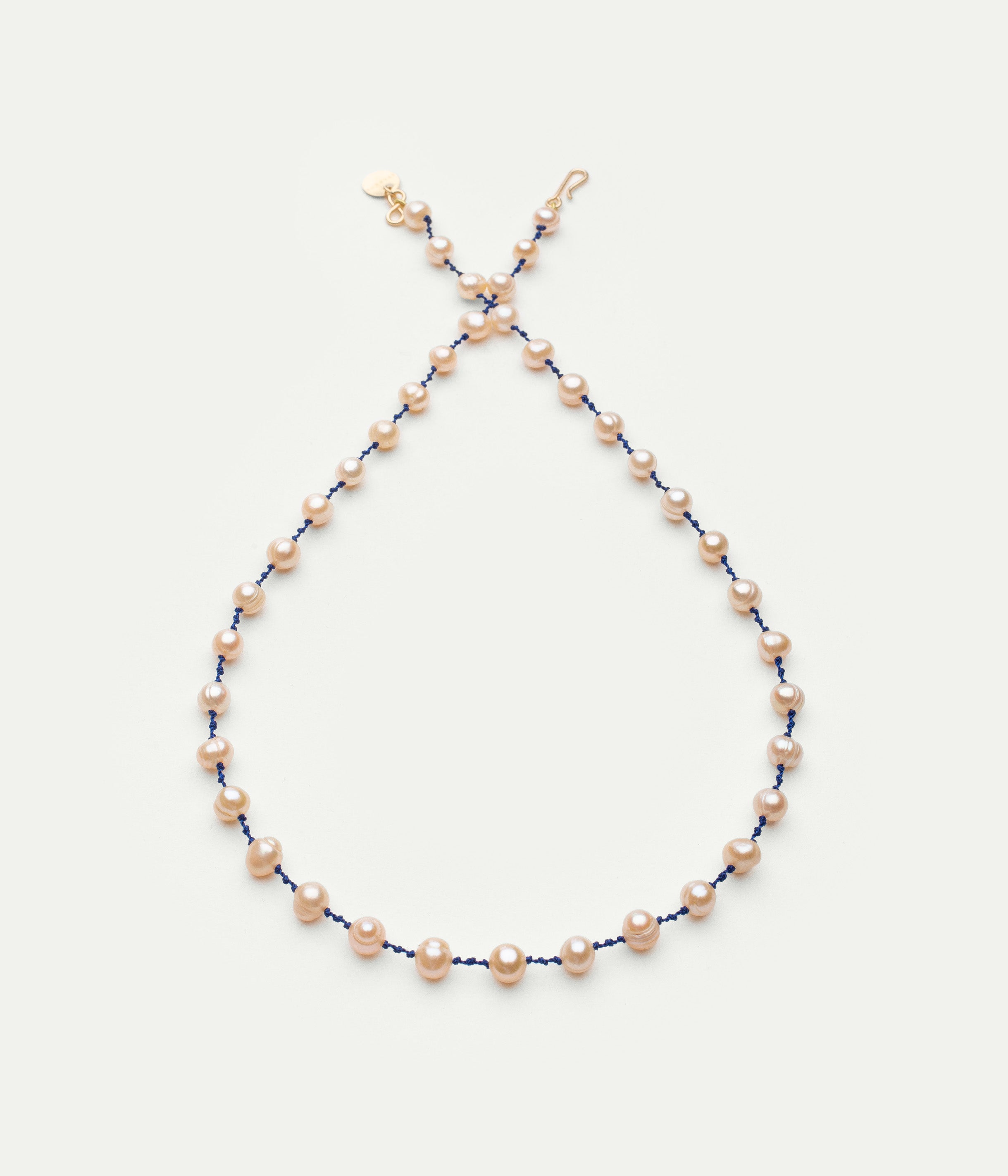 Limited Edition - Bird Peach Blue necklace