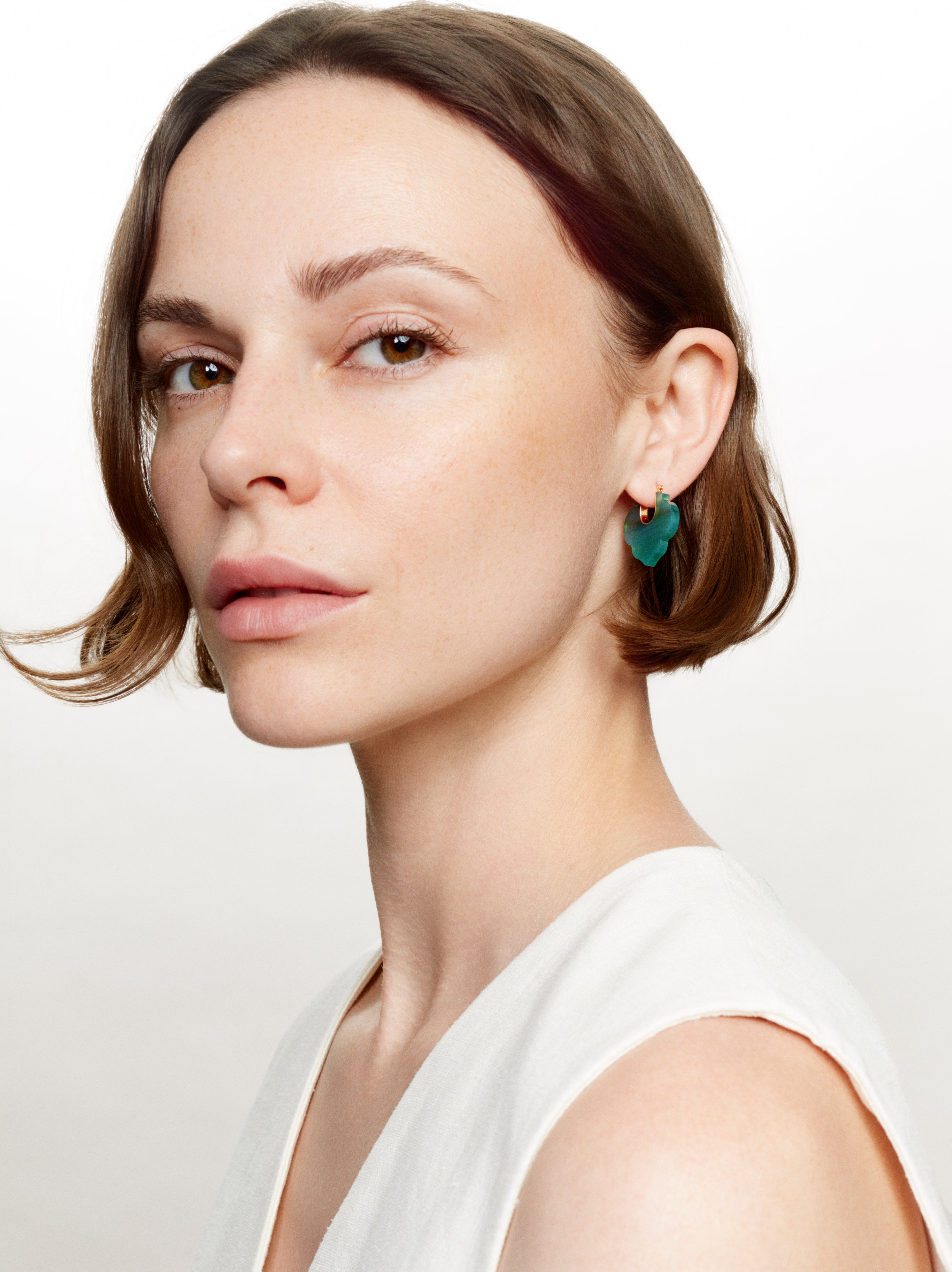 Moroccan Green Agate earrings