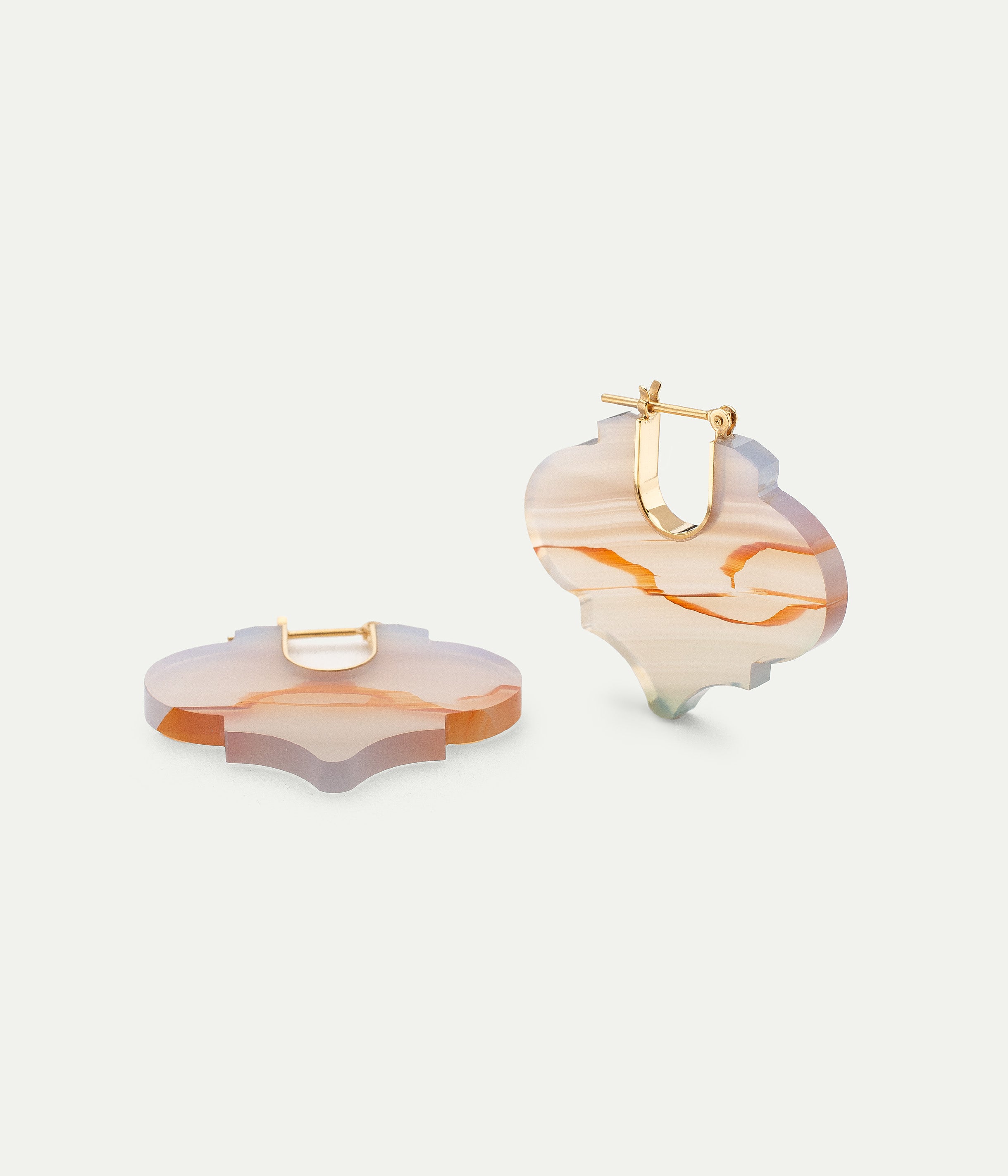 Arabesque Landscape Agates earrings
