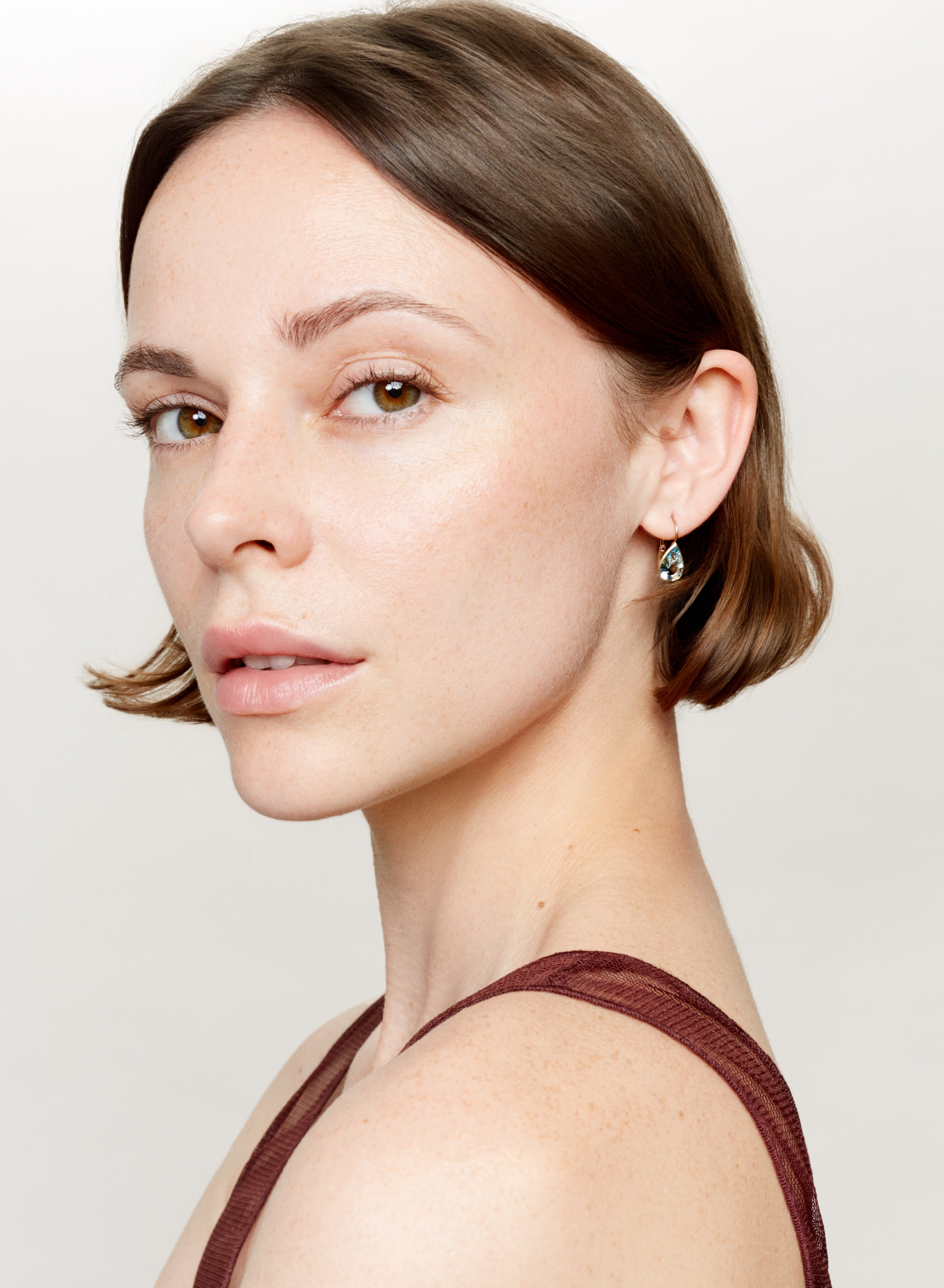 Gwyneth Aquamarine earrings