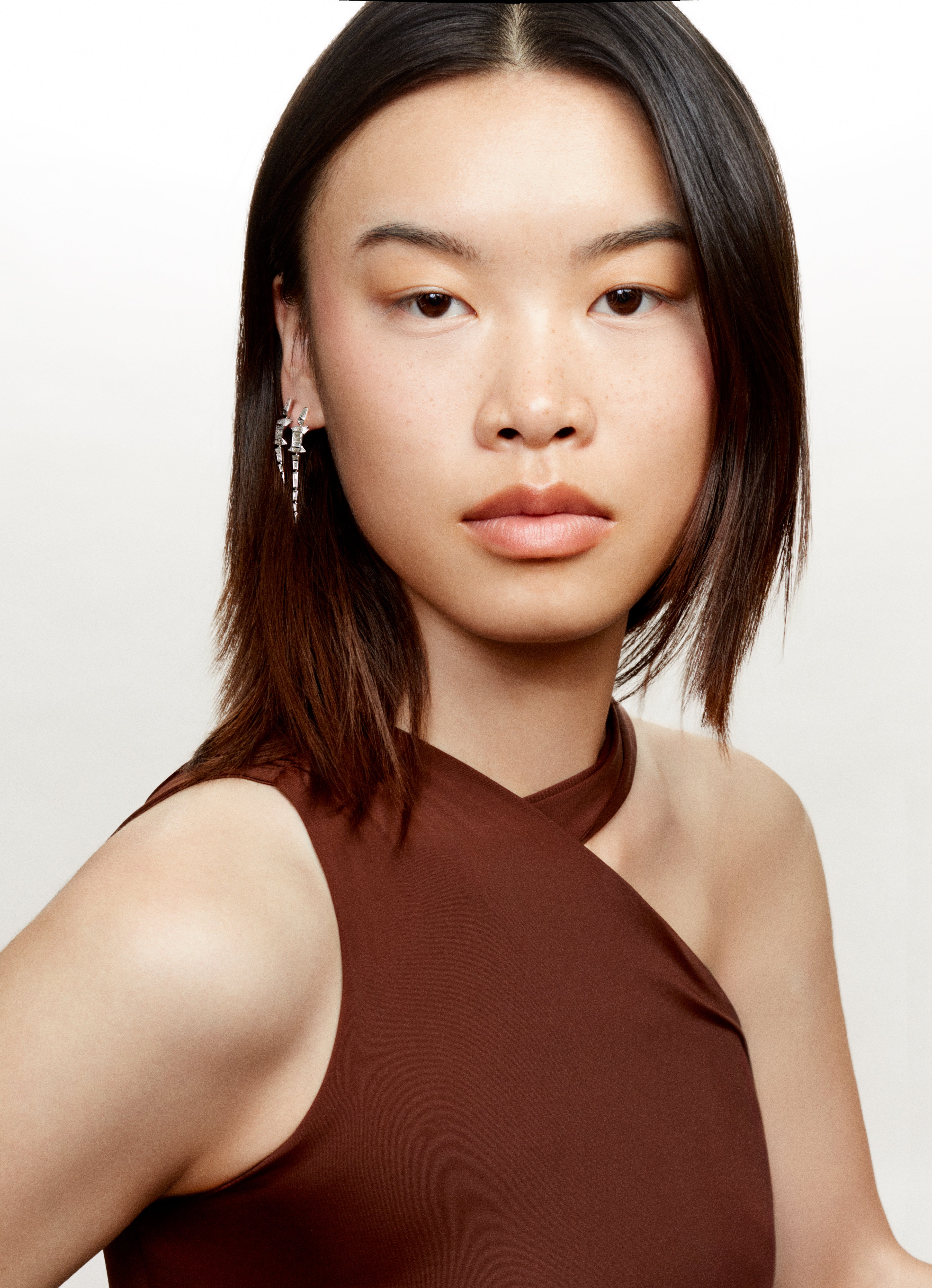 Alligator Extra Long diamonds earring