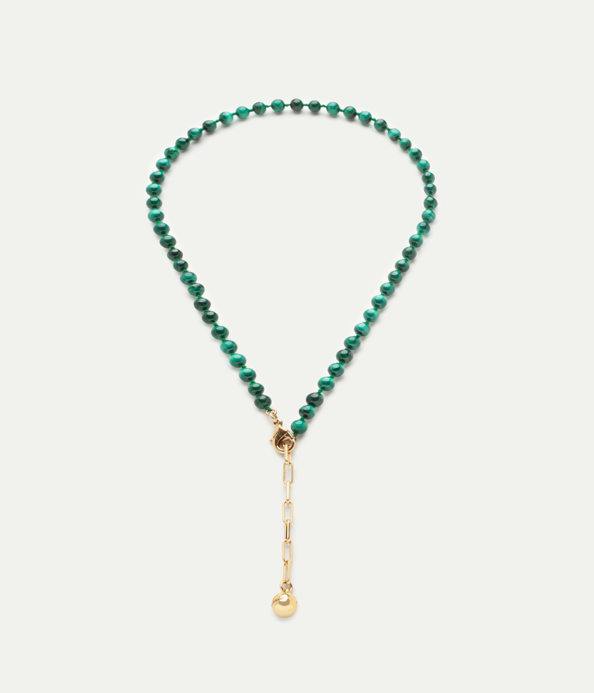 Collier Knotted Malachite