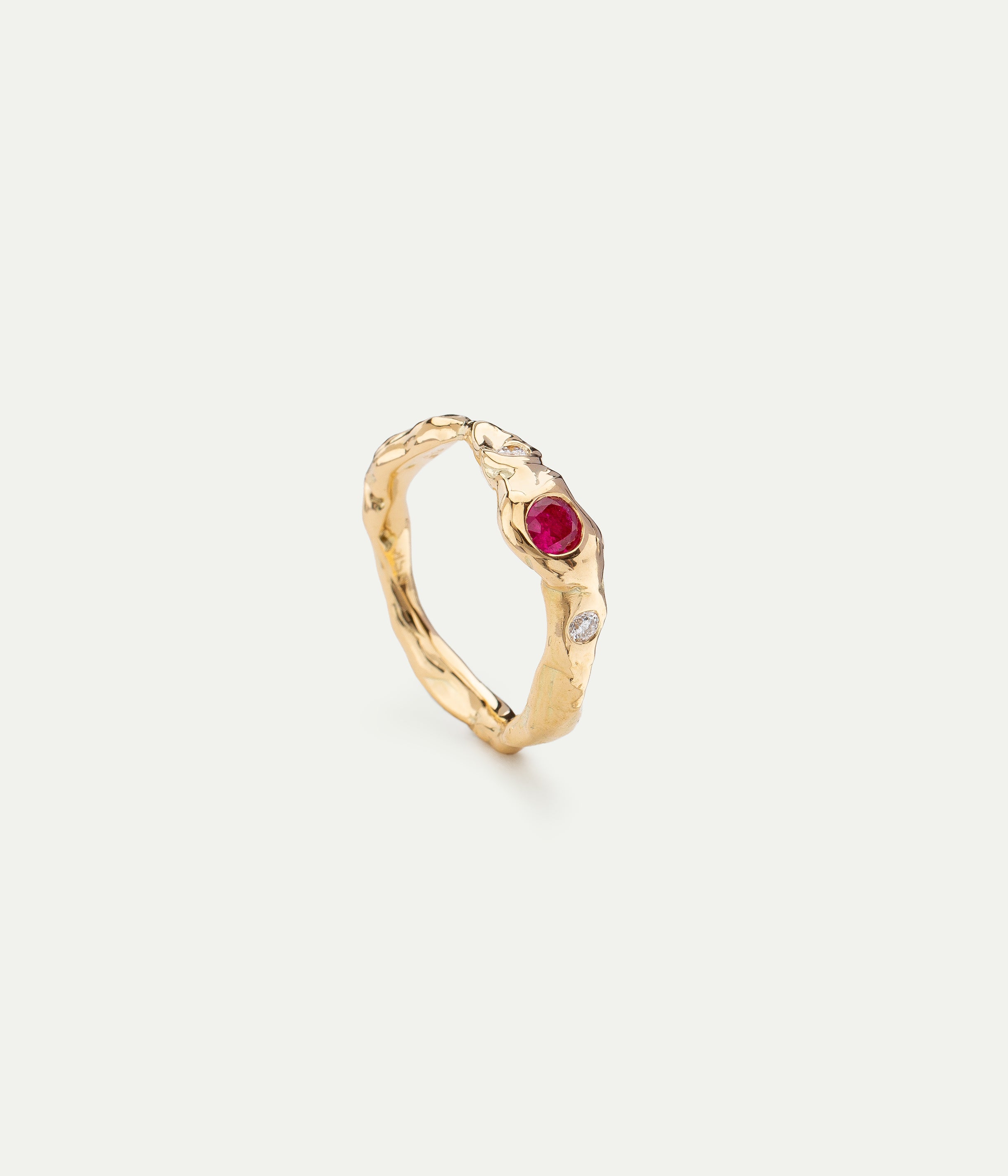 Bague Mimosa III rubis et diamants