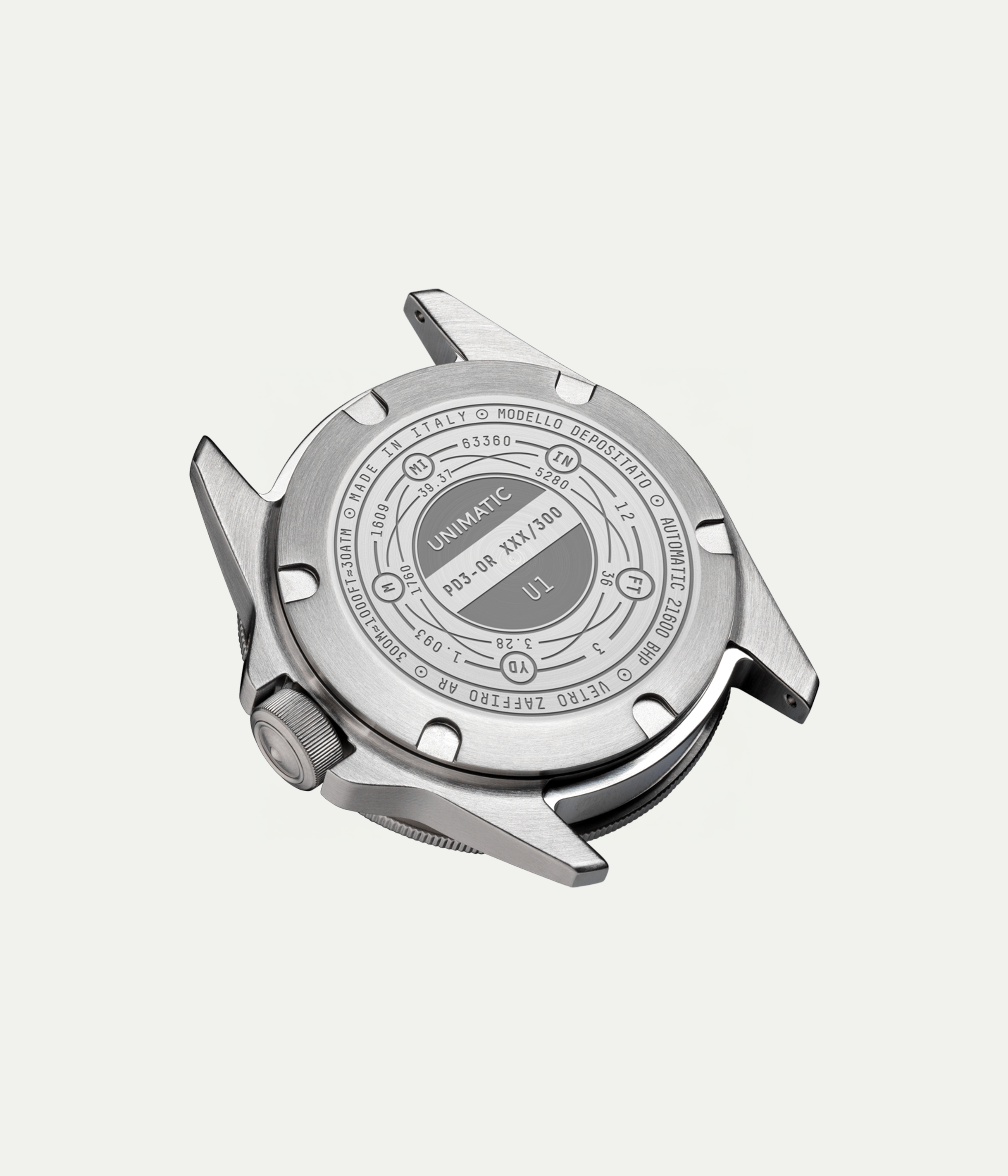 Montre U1-PD3-OR noire Edition limitée