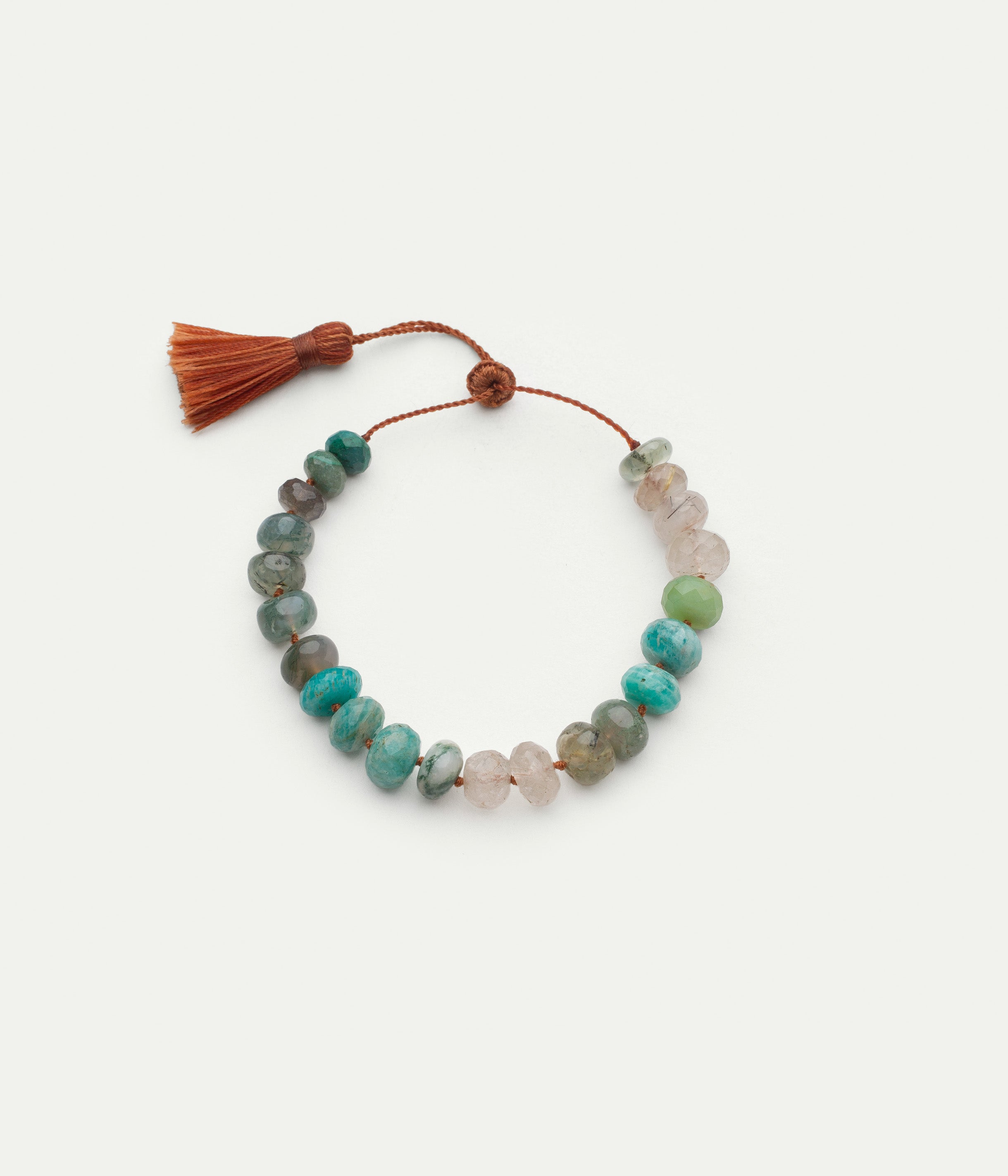 Bracelet Pompom Pierre de Lune