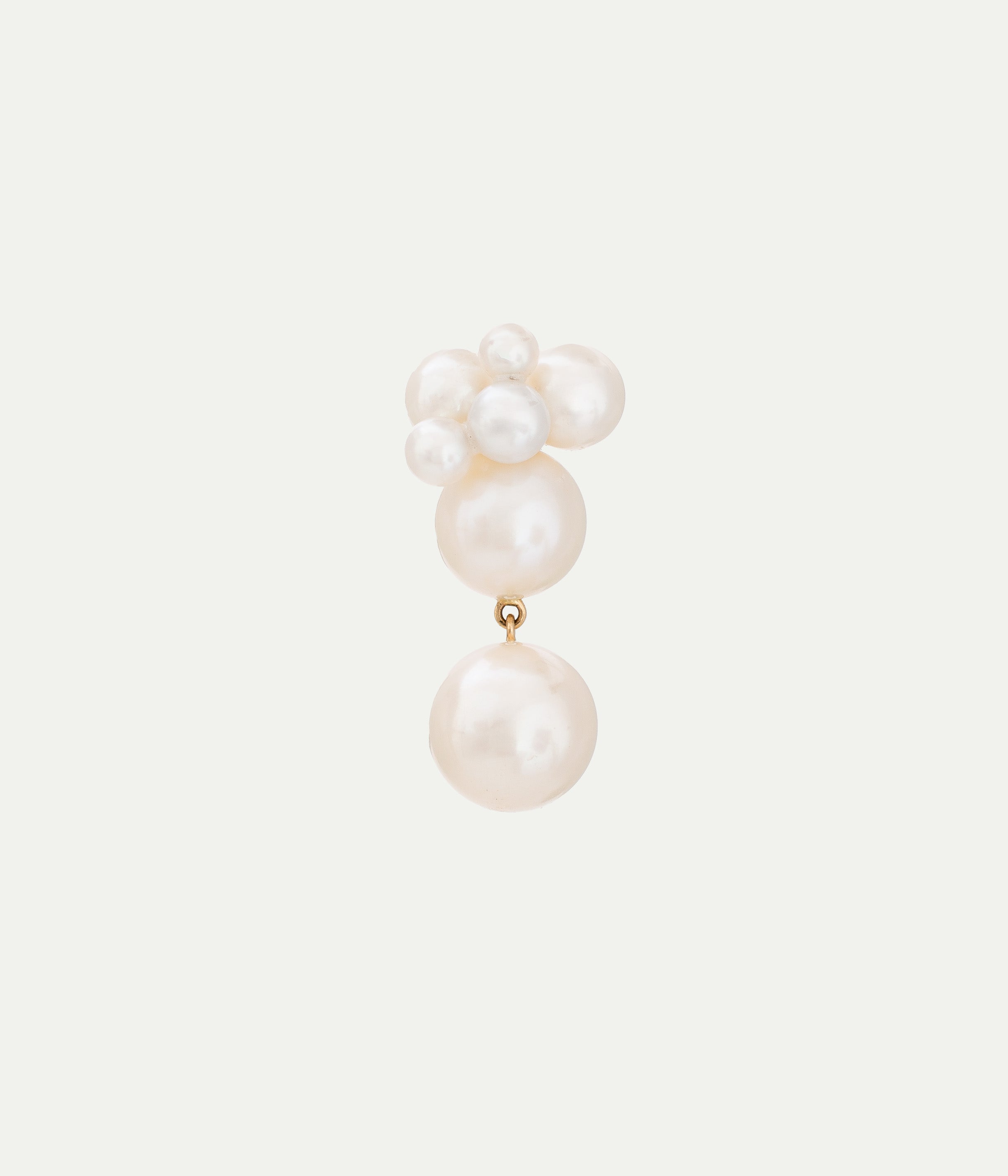 Bisou pearl single earring