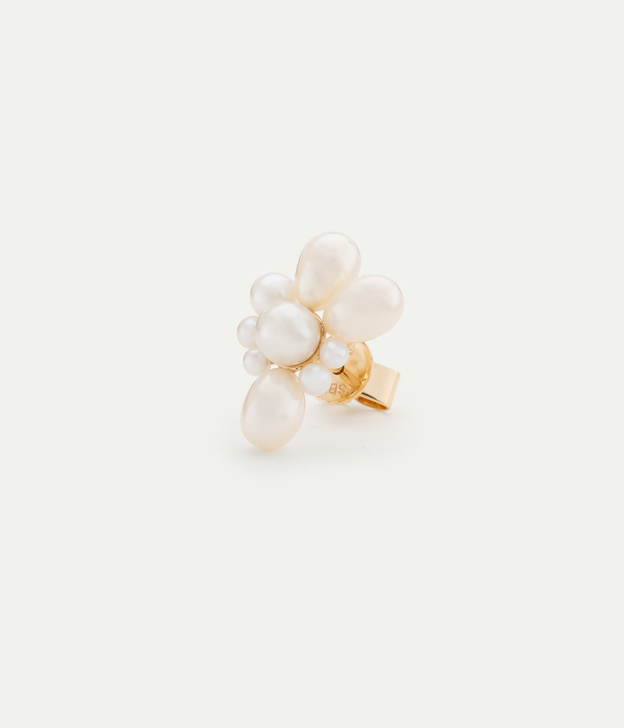 Boucle d'oreille Single Petite Amis Fleur perles