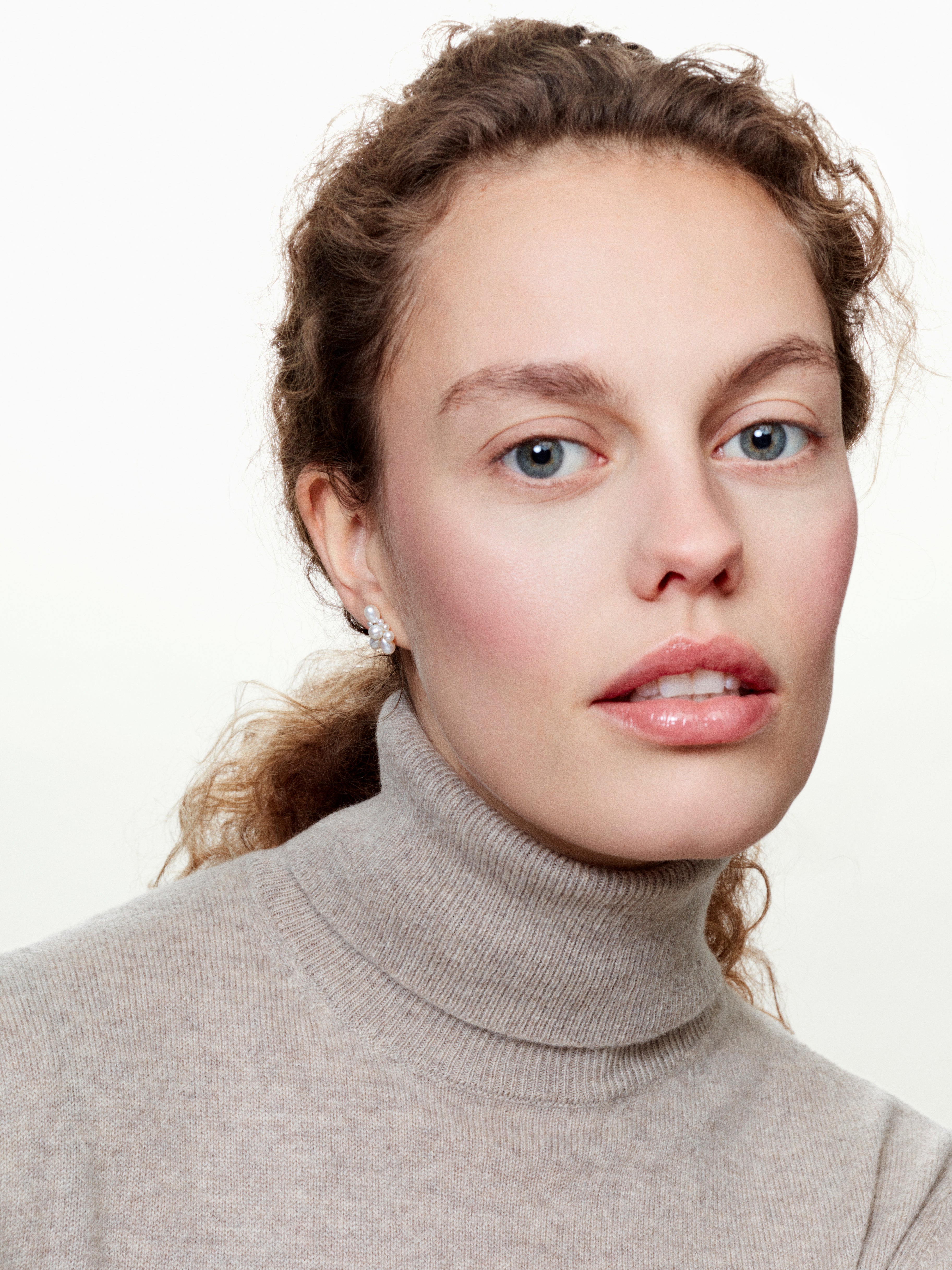 Boucle d'oreille Single Petite Amis Fleur perles