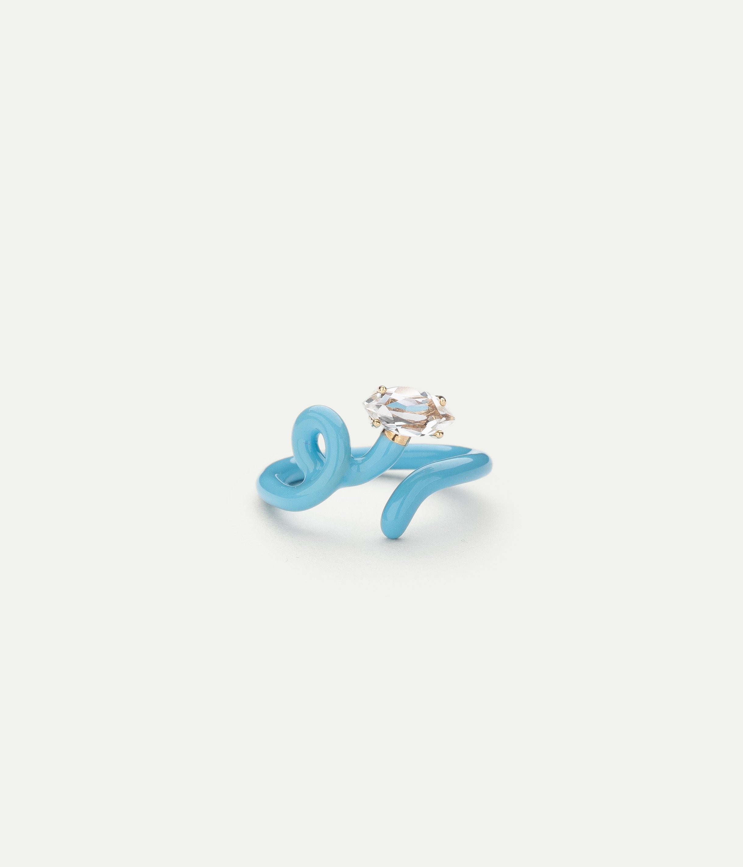 Bague Baby Vine Blue Crystal de Roche