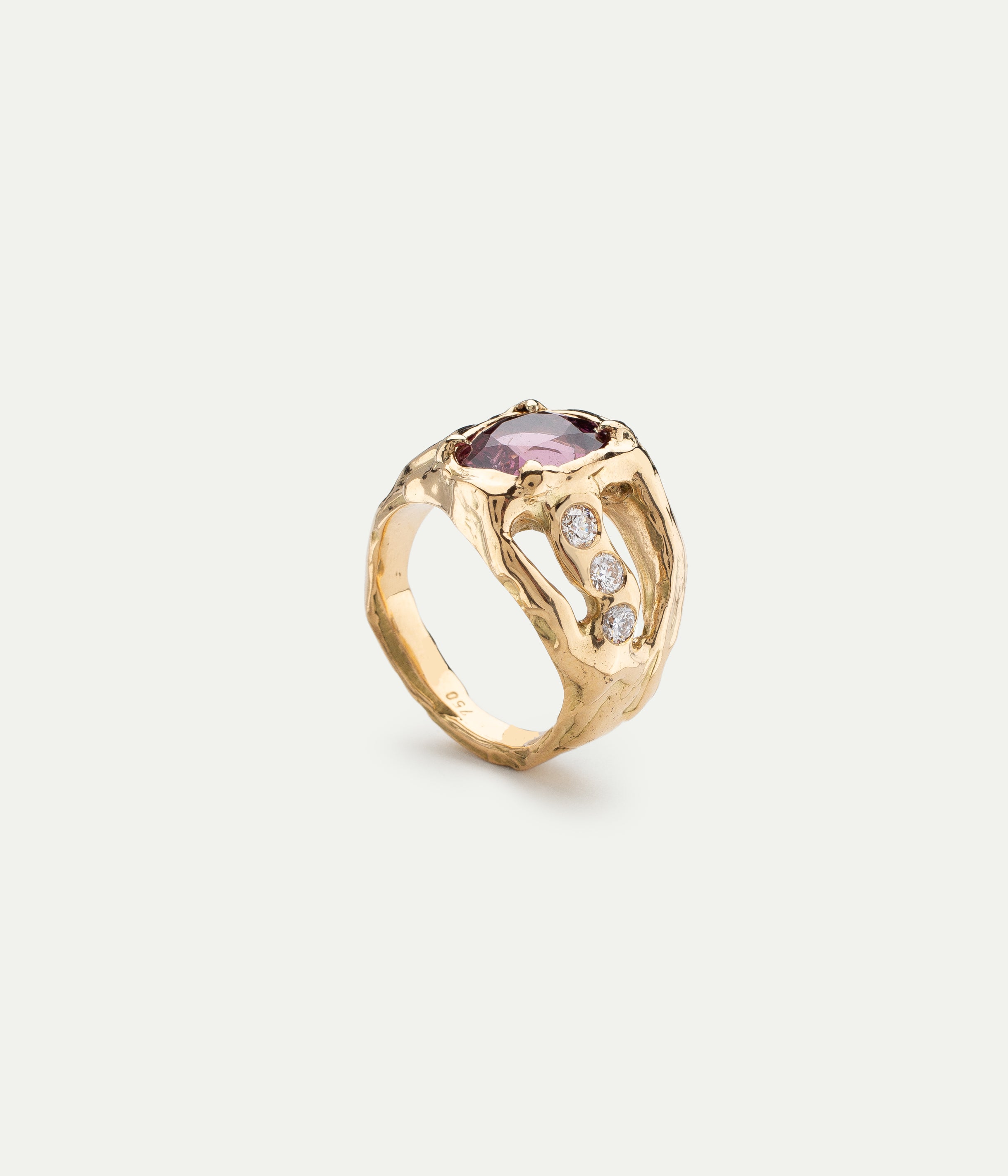 Bague Moira spinelle et diamant