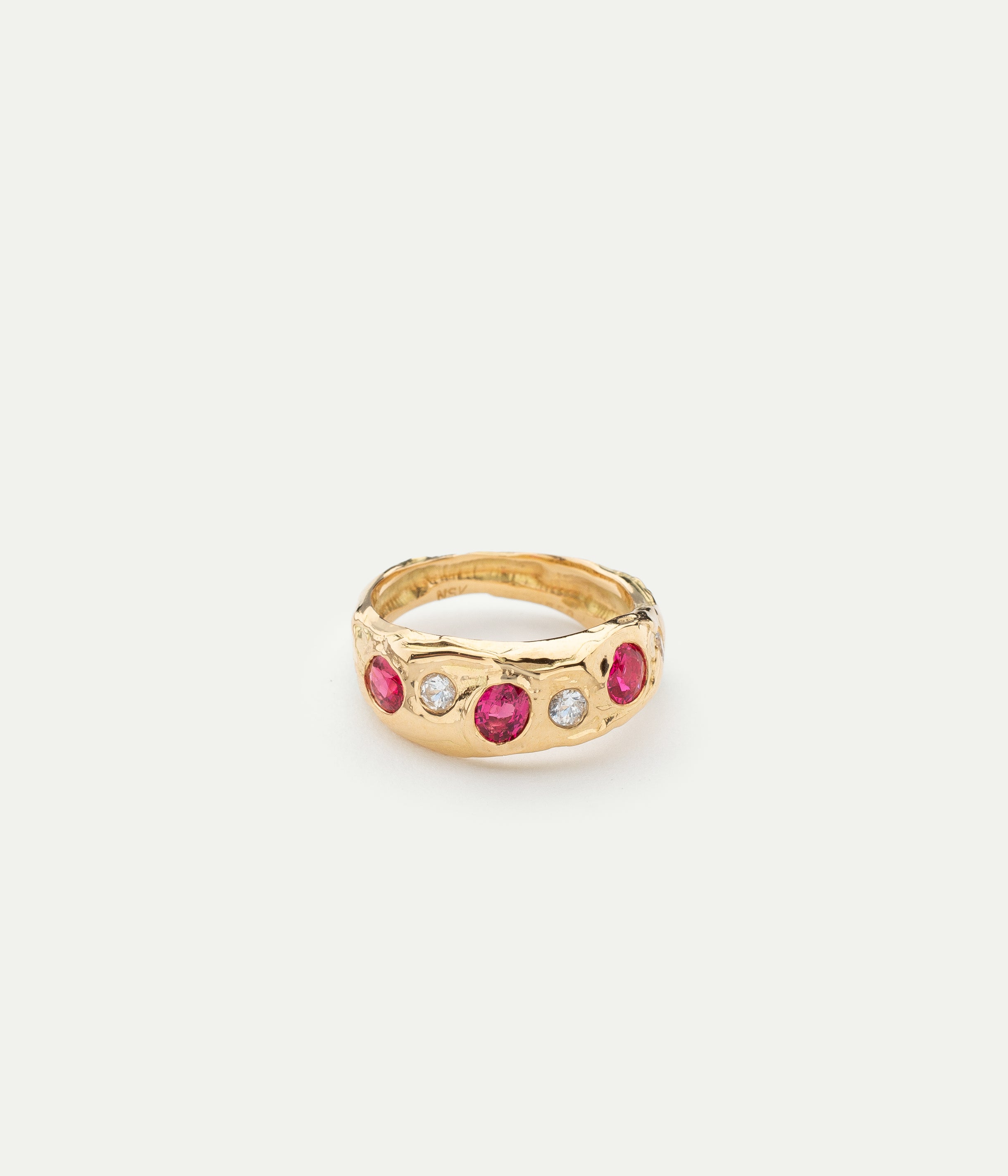 Bague Spinel Eternity spinelle et diamant
