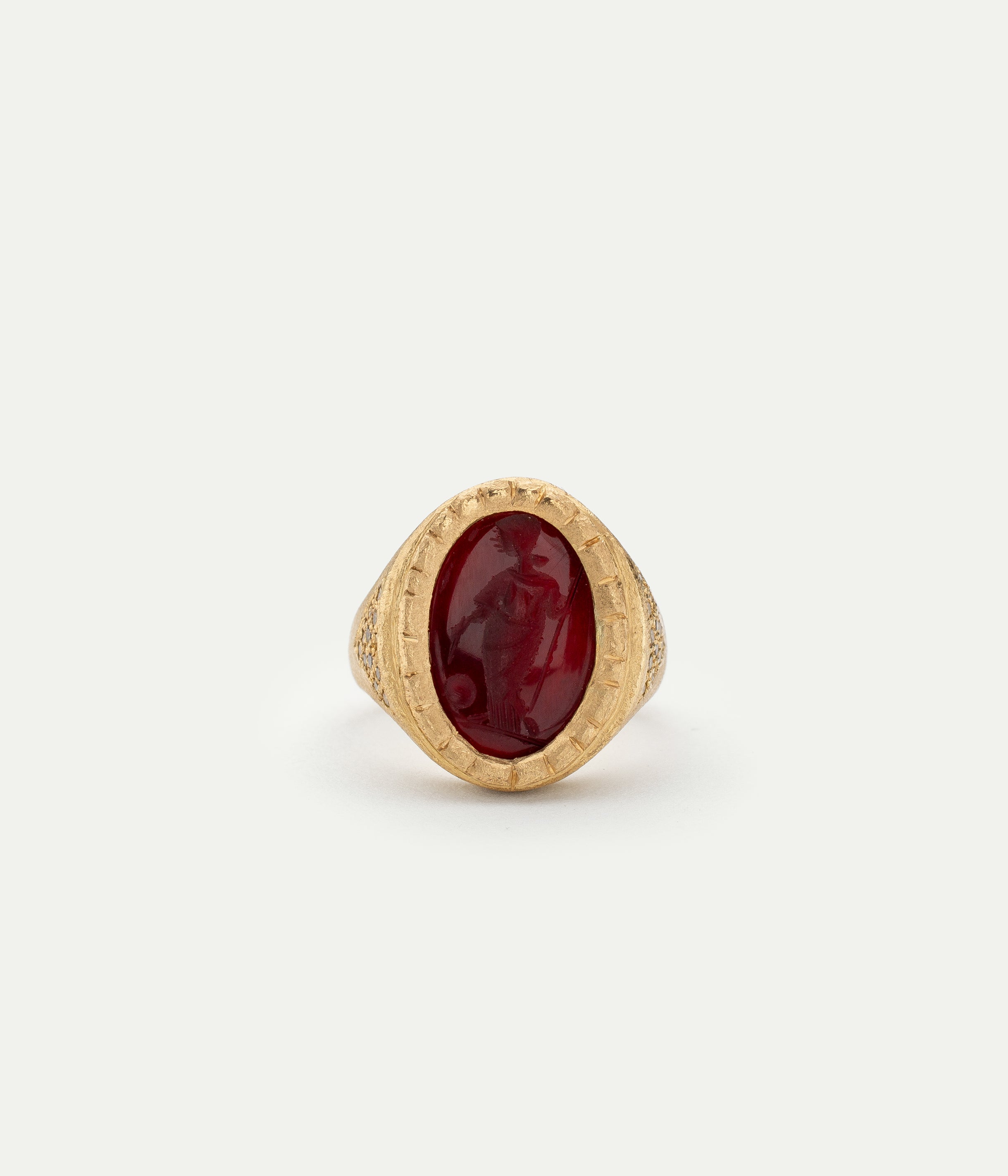 Italian Intaglio cornelian Ring