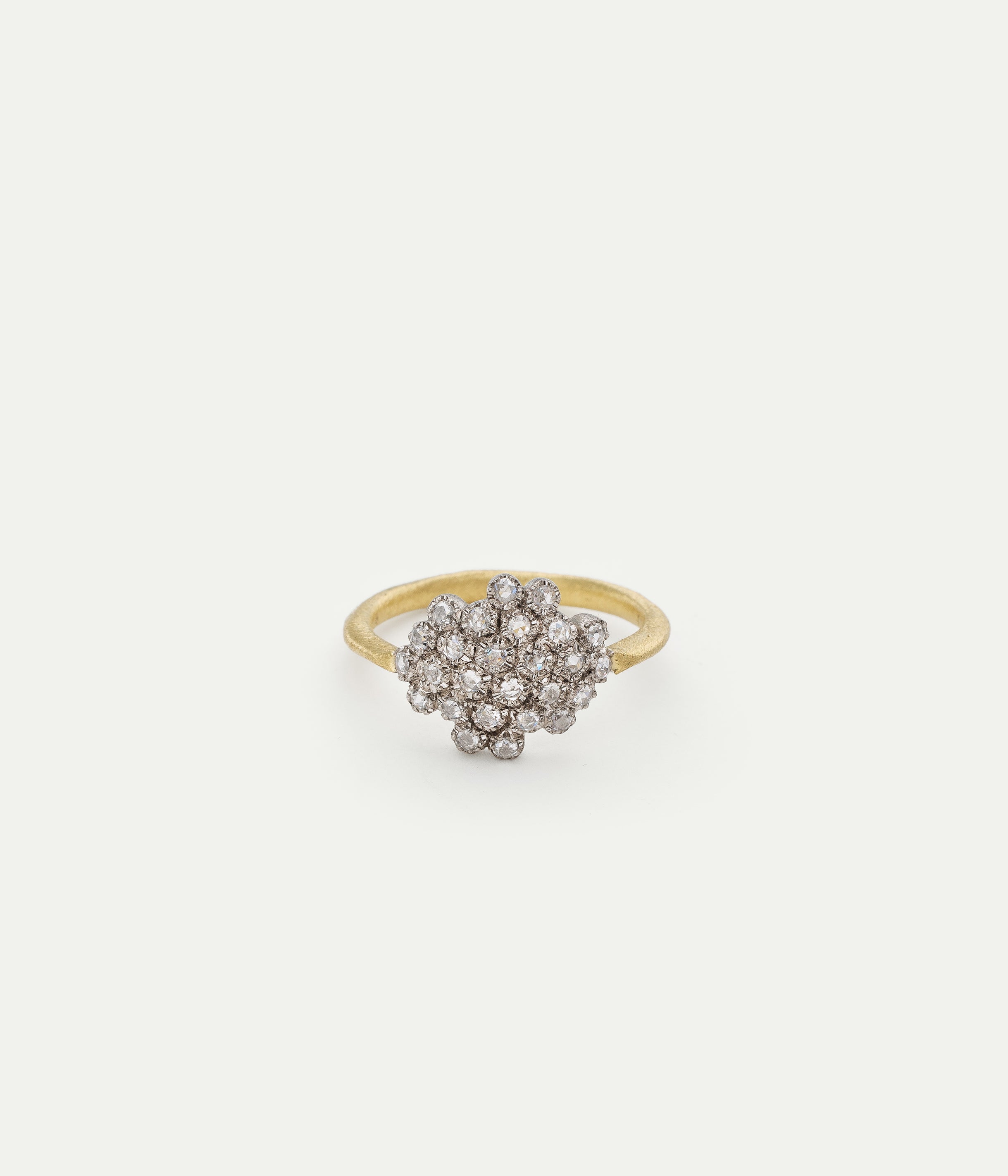 Flocon yellow gold and diamonds ring