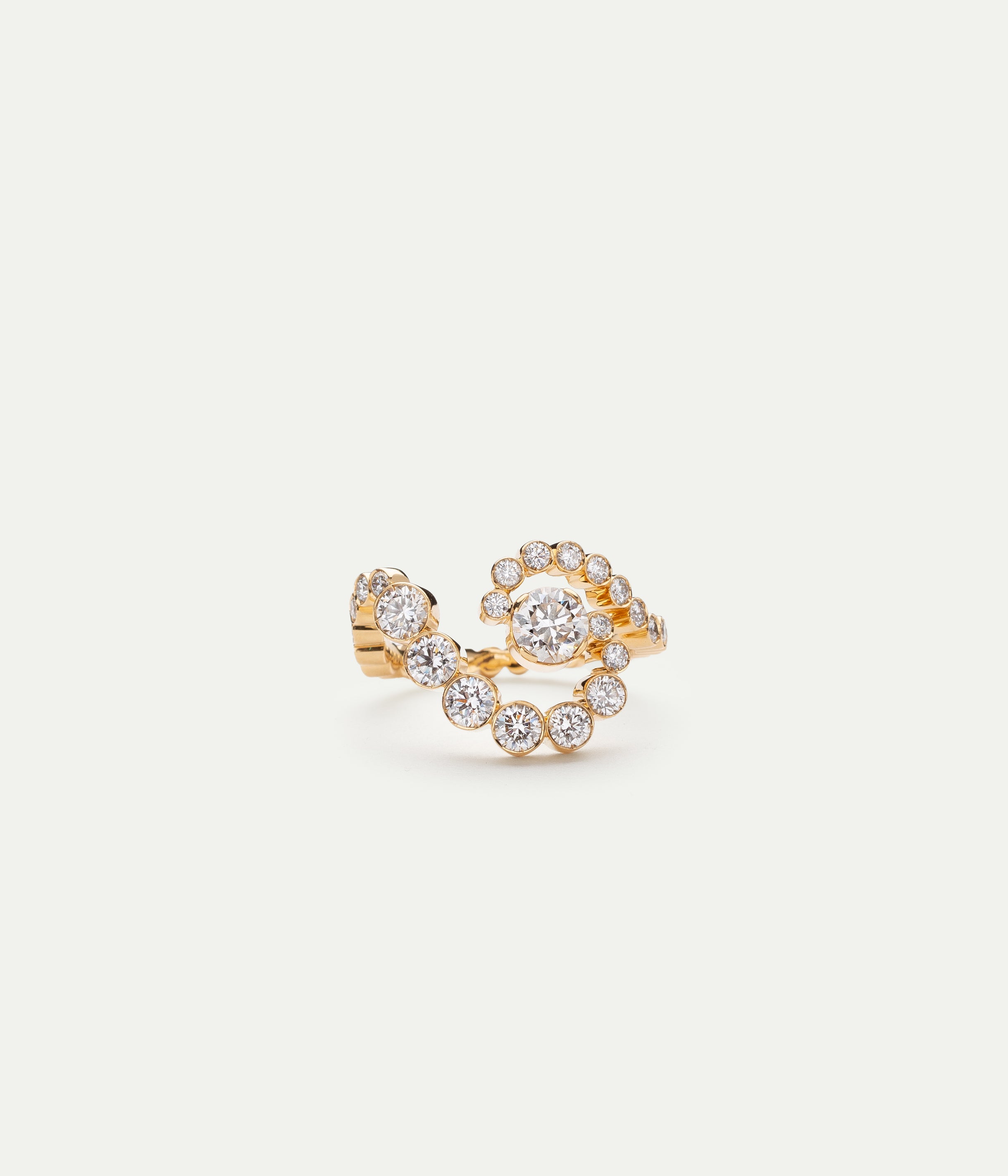 Bague Gaia or jaune et diamants