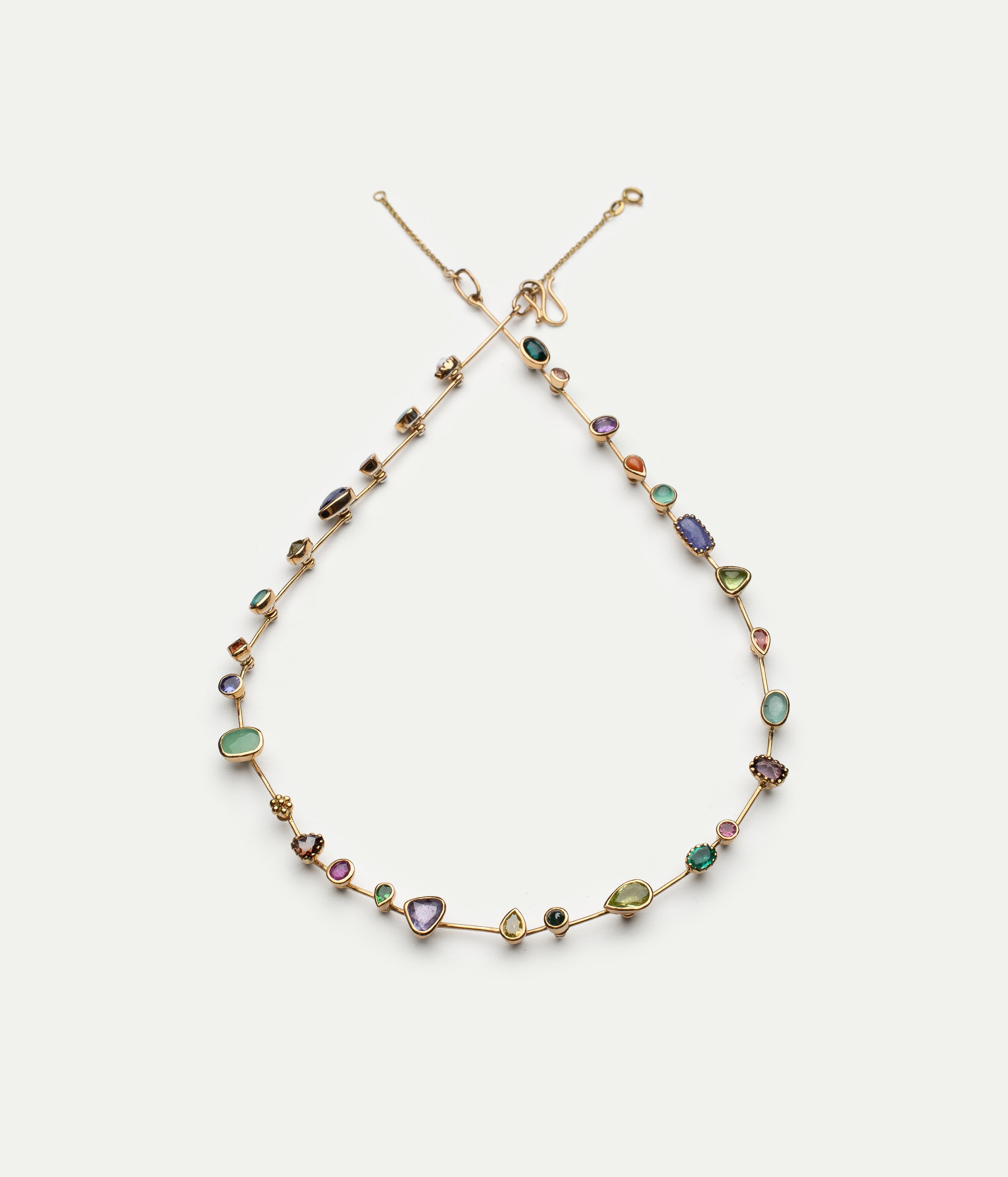 Collier Reine saphir et améthyste