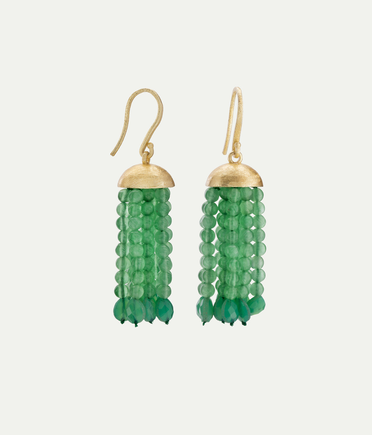 Boucles d'oreilles Swing chrysoprase