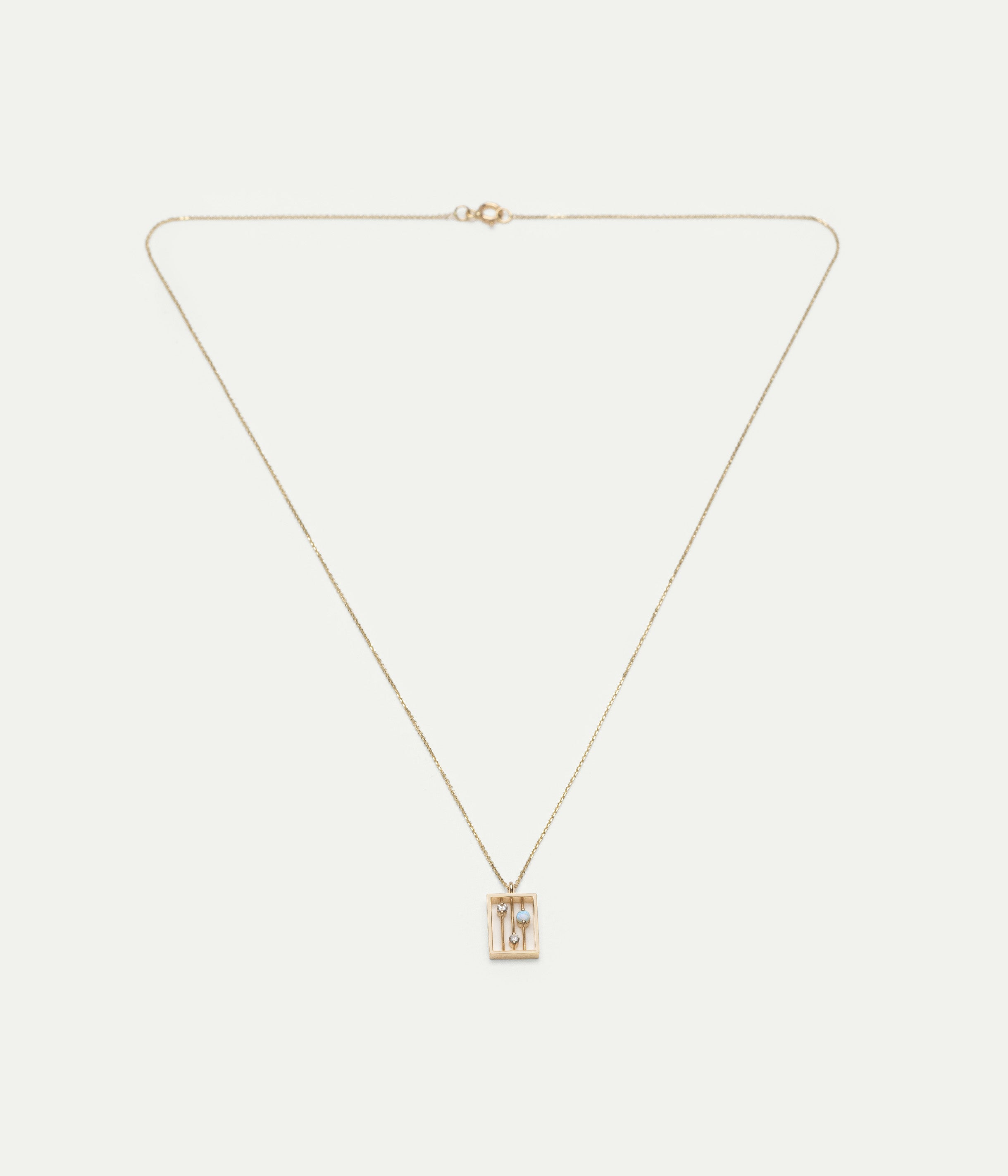 Collier Opal Drift opale et diamants