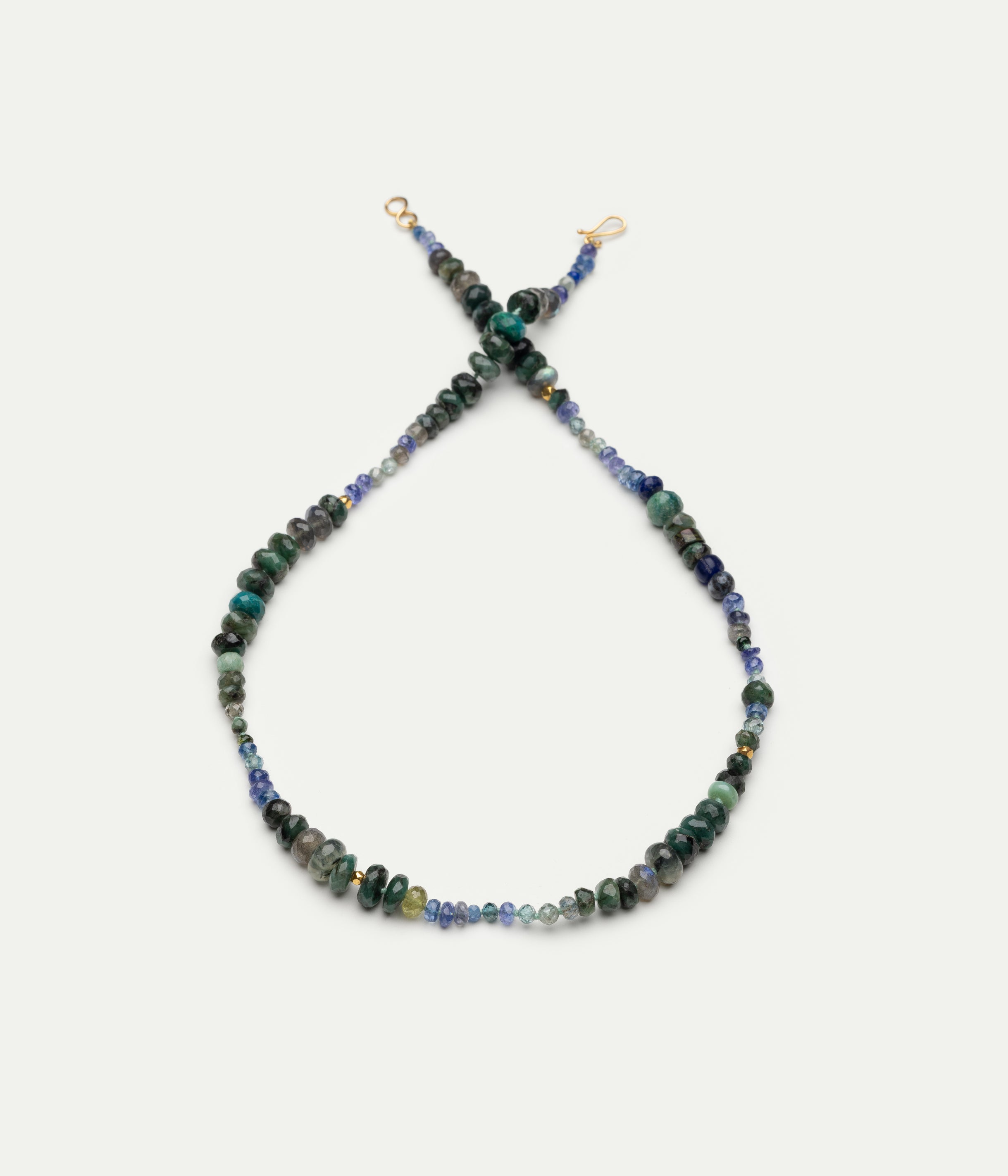 Collier Mer lapis-lazuli et iolite