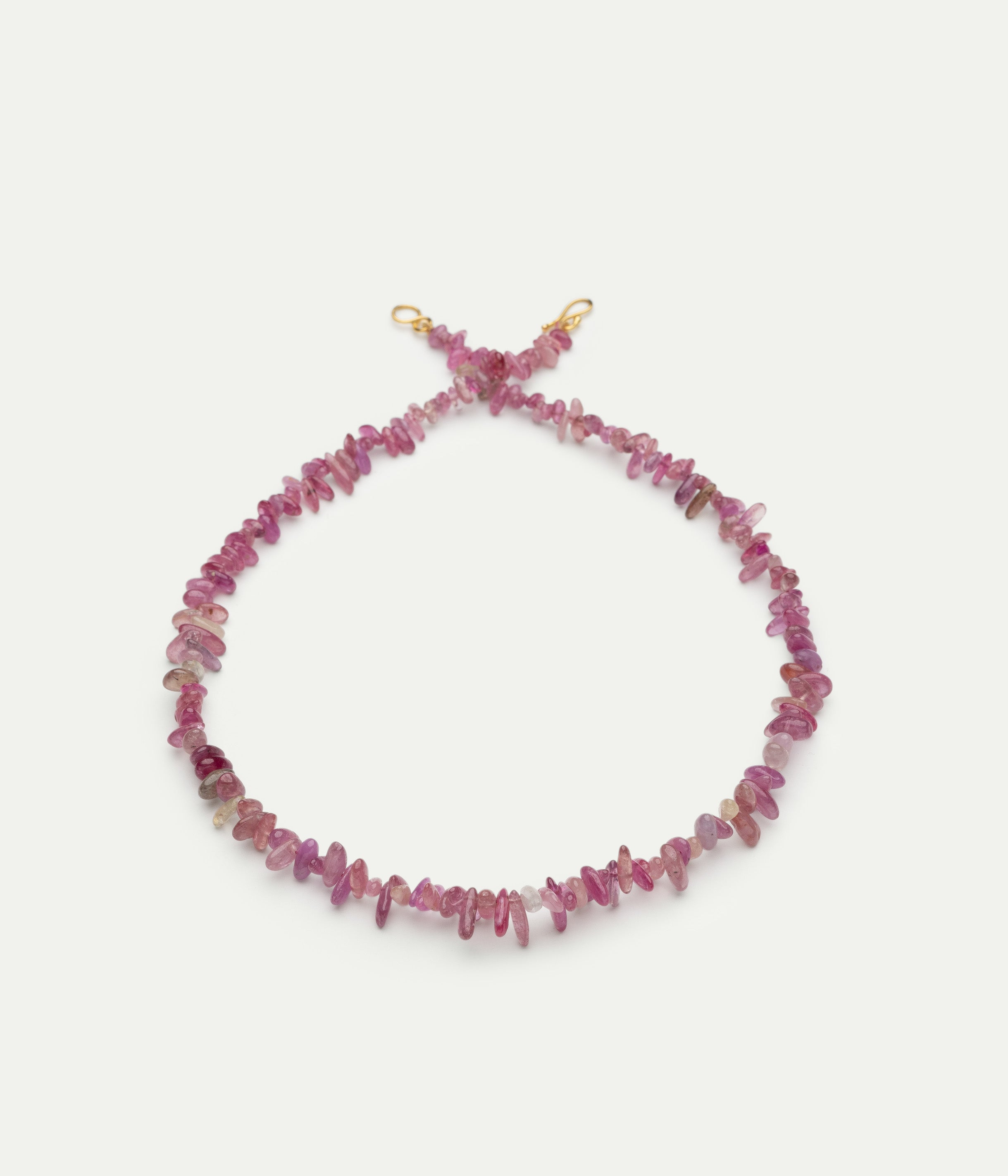 Collier Rose Knotted tourmaline