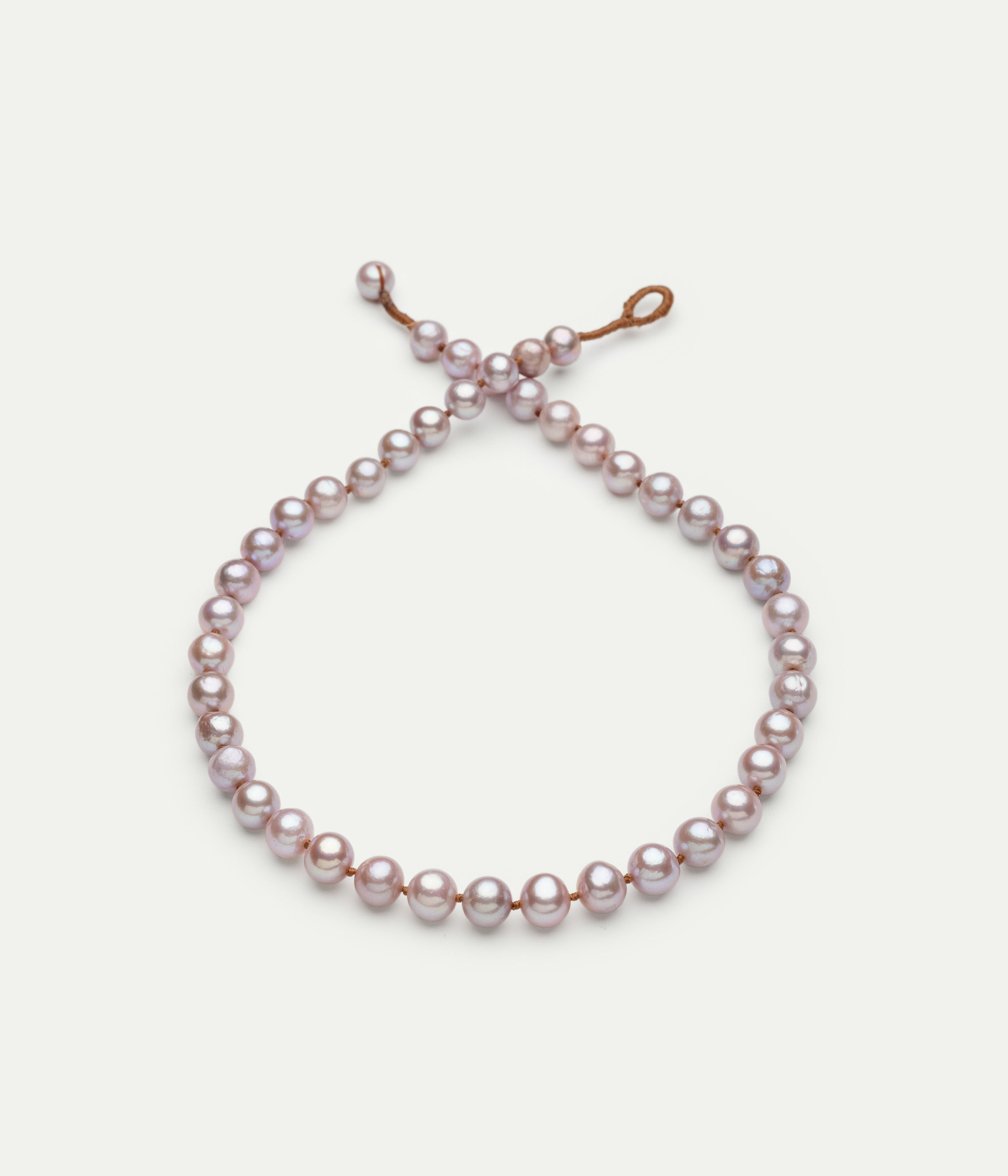 Collier Knotted perles
