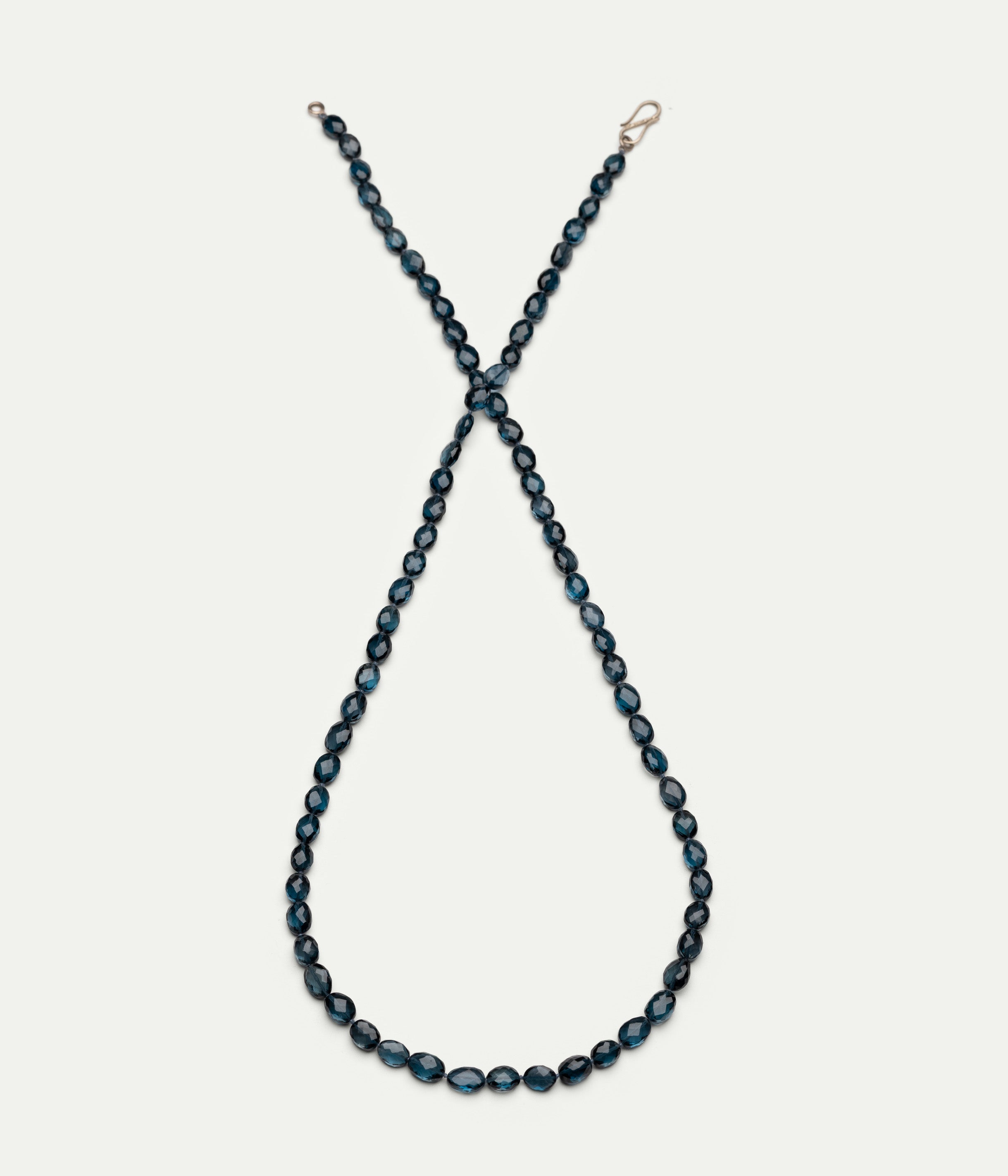 Collier S Paulette L topaze bleue