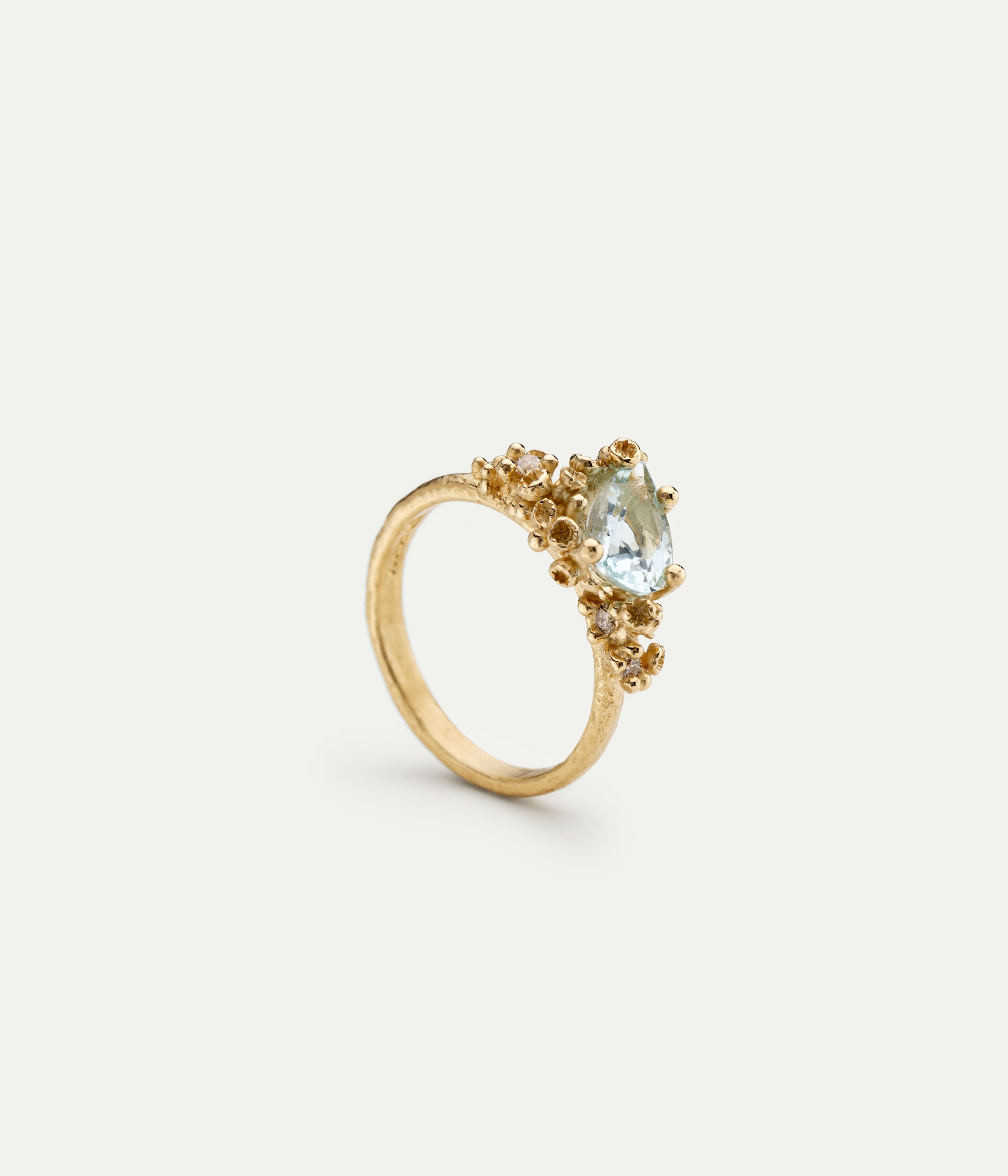 Bague Asymétrique Aigue marine