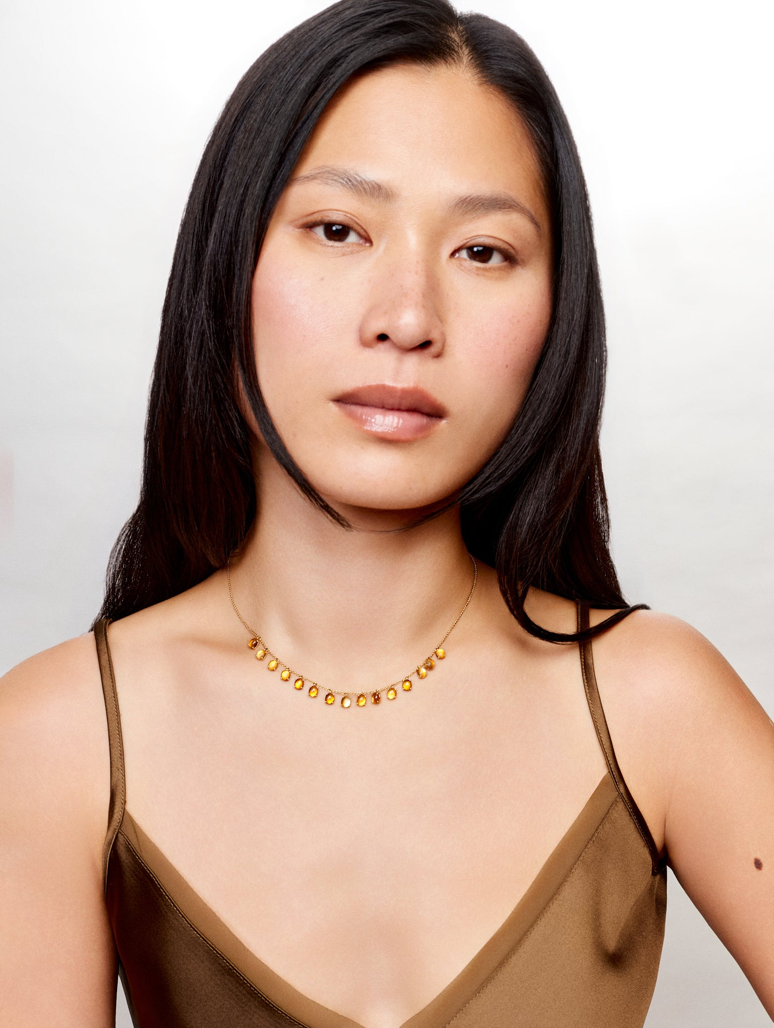 Collier Dancing Drop Citrine