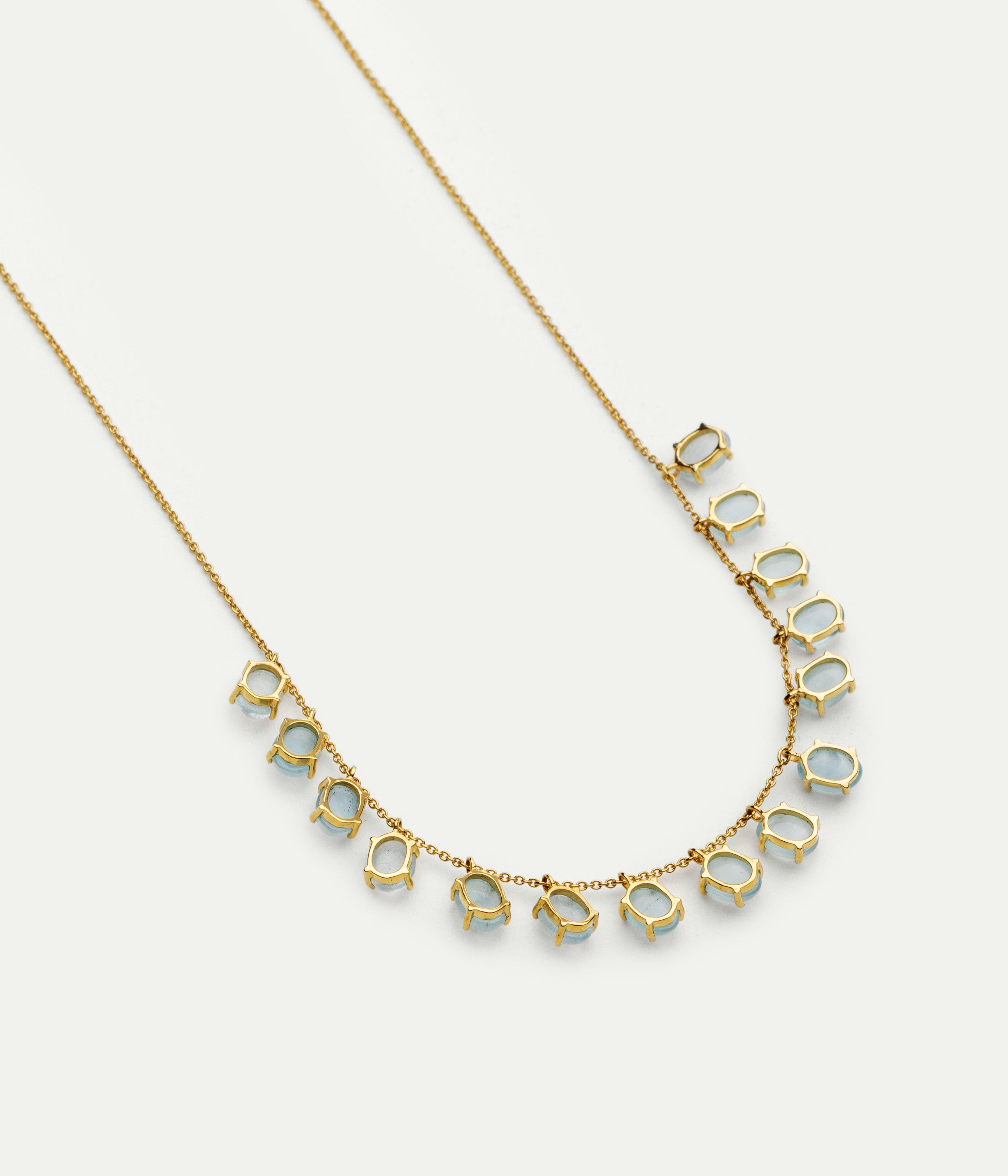 Collier Dancing Drop aigue marine