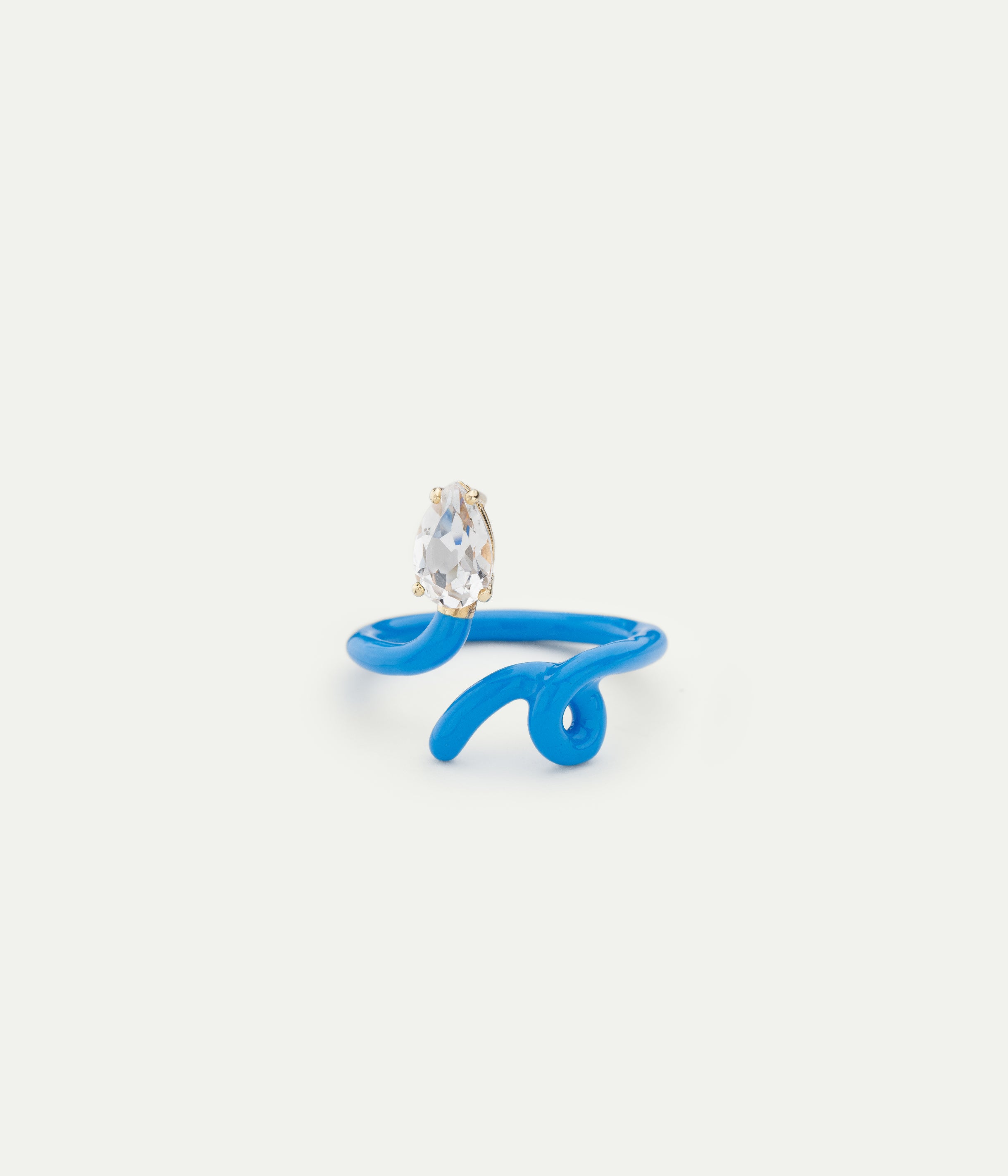 Baby Vine Turquoise Rock Crystal ring