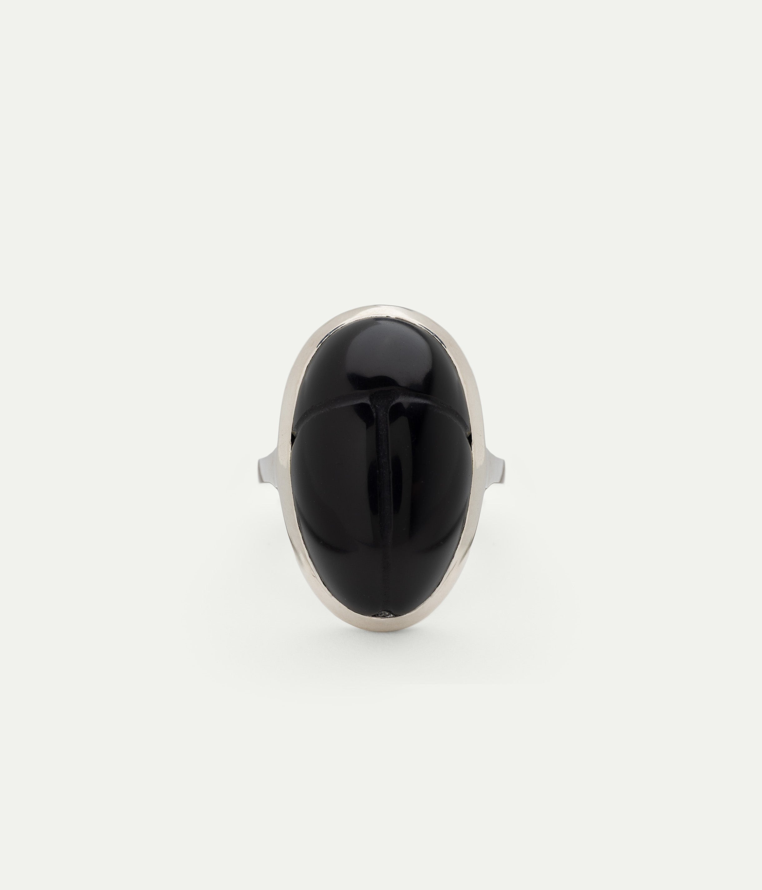 Bague Scarab onyx